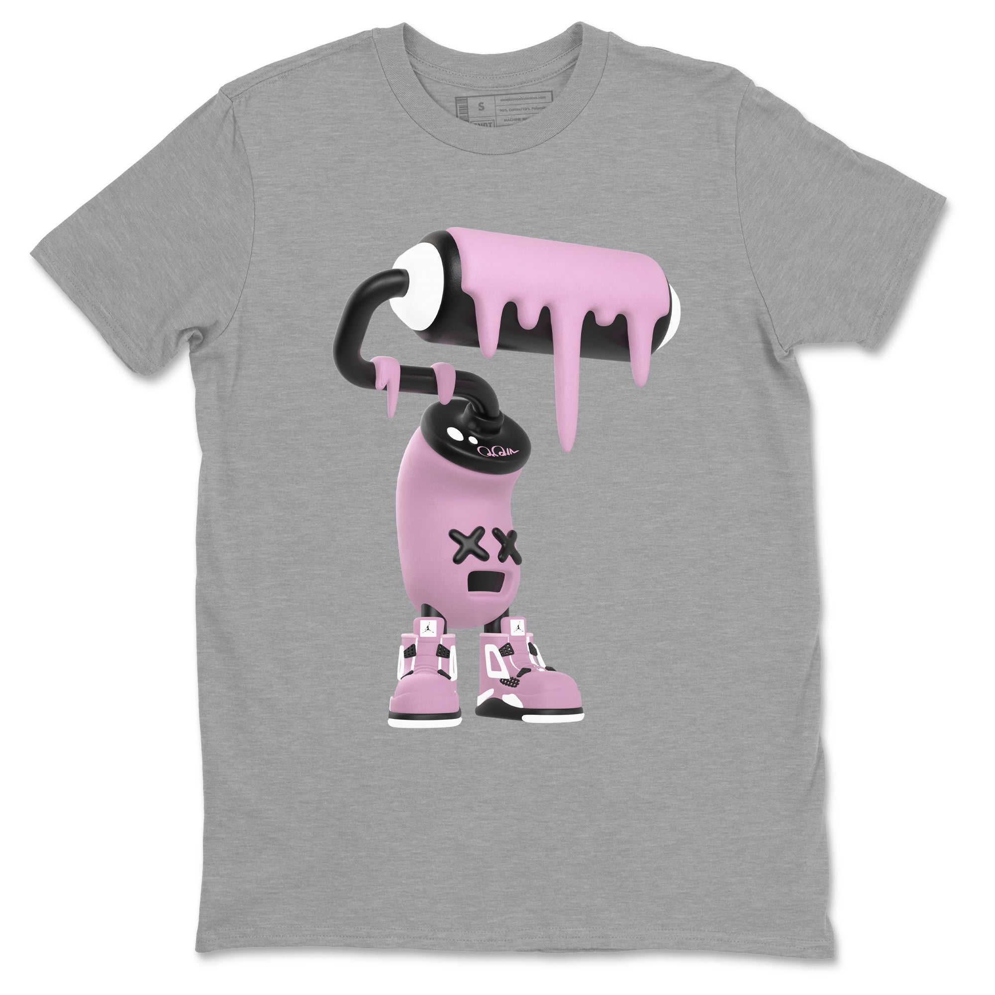 3D Paint Roller Sneaker Tees - Air Jordan 4 Orchid