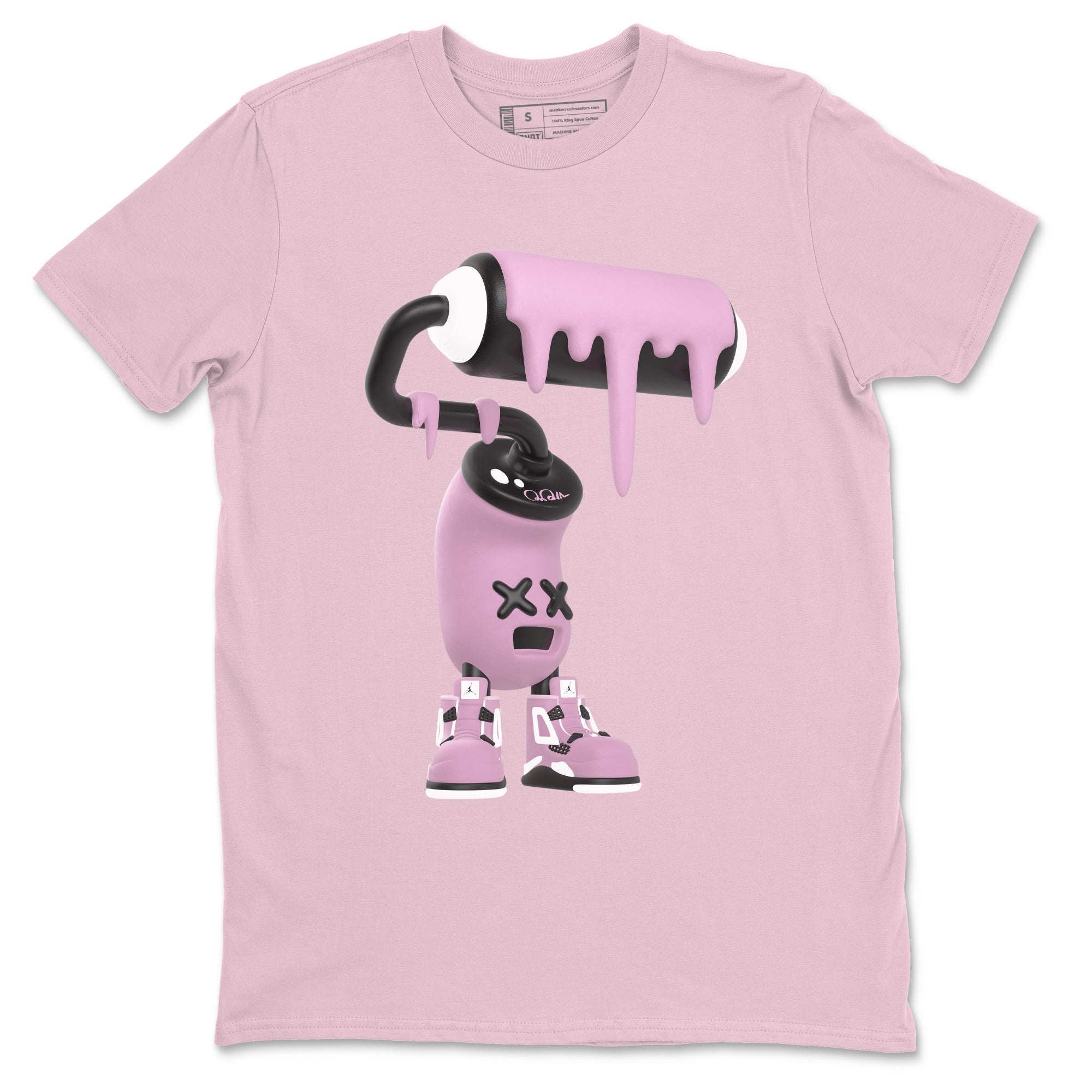 3D Paint Roller Sneaker Tees - Air Jordan 4 Orchid