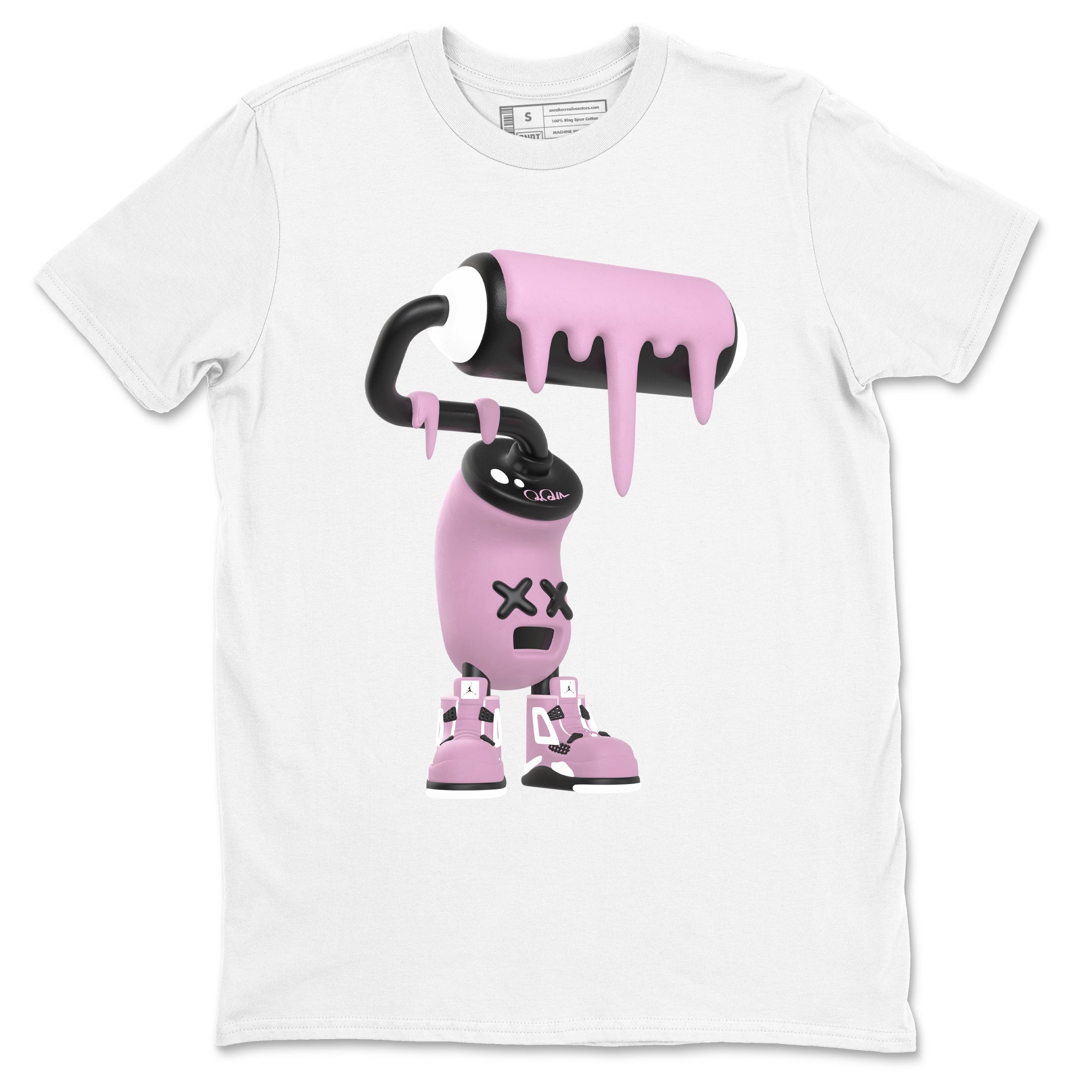3D Paint Roller Sneaker Tees - Air Jordan 4 Orchid