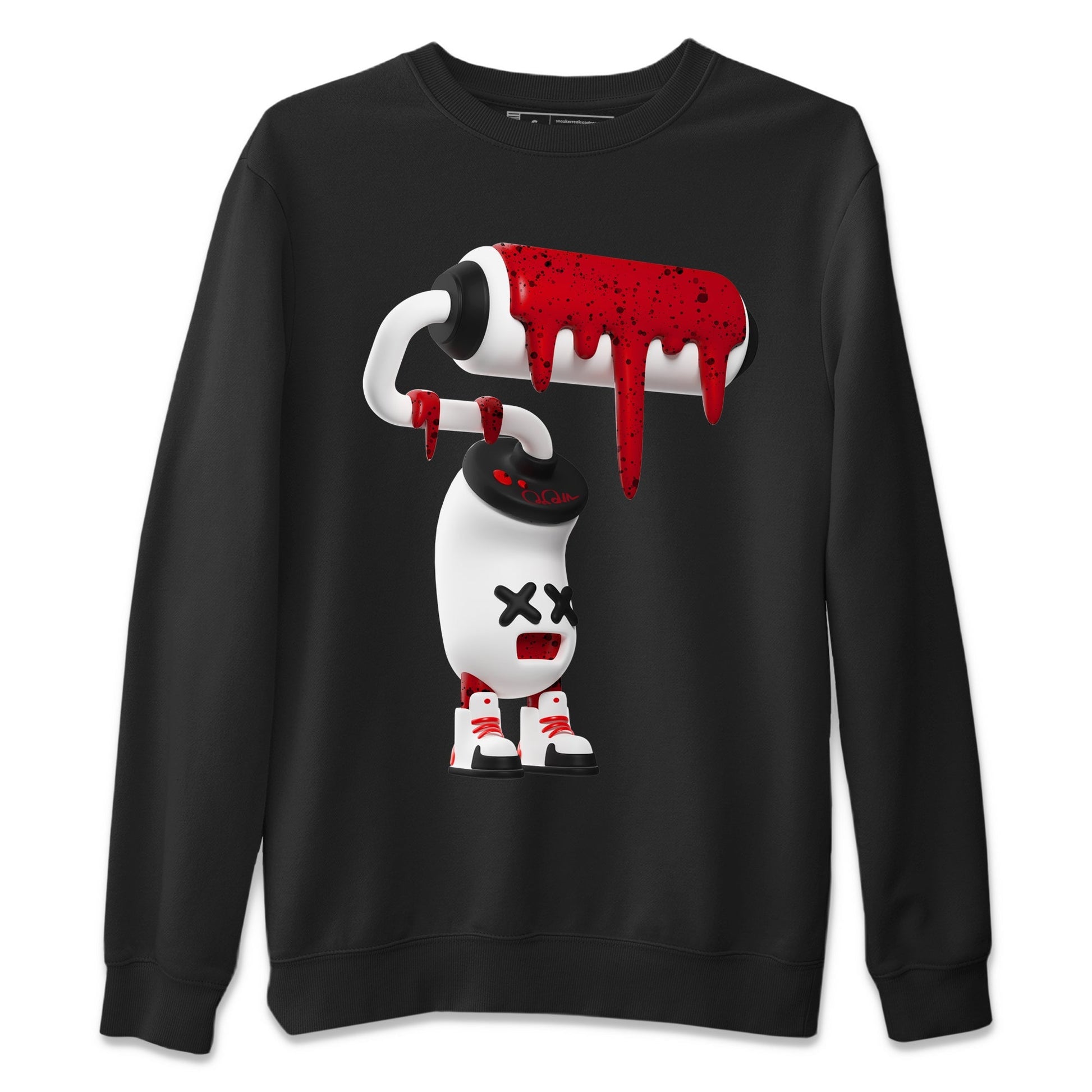 3D Paint Roller Unisex Tops - Air Jordan 4 Red Cement