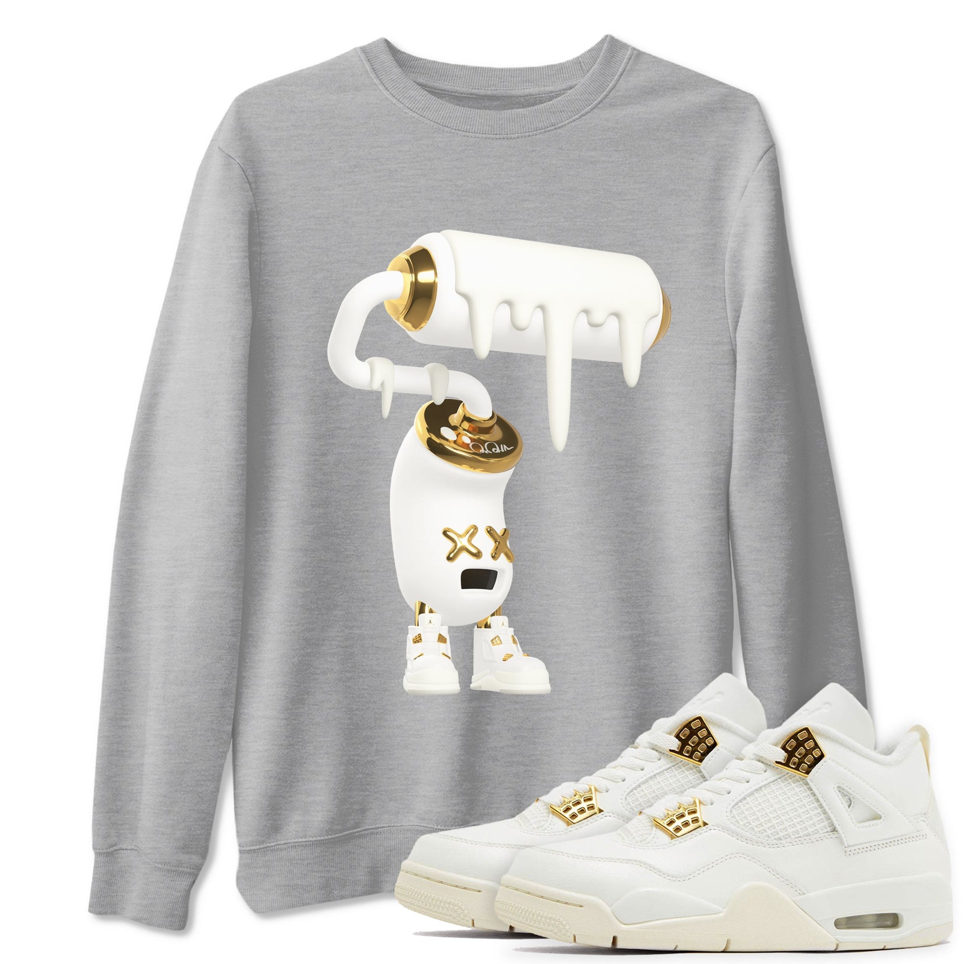 3D Paint Roller Sneaker Tees - Air Jordan 4 Sail 2024
