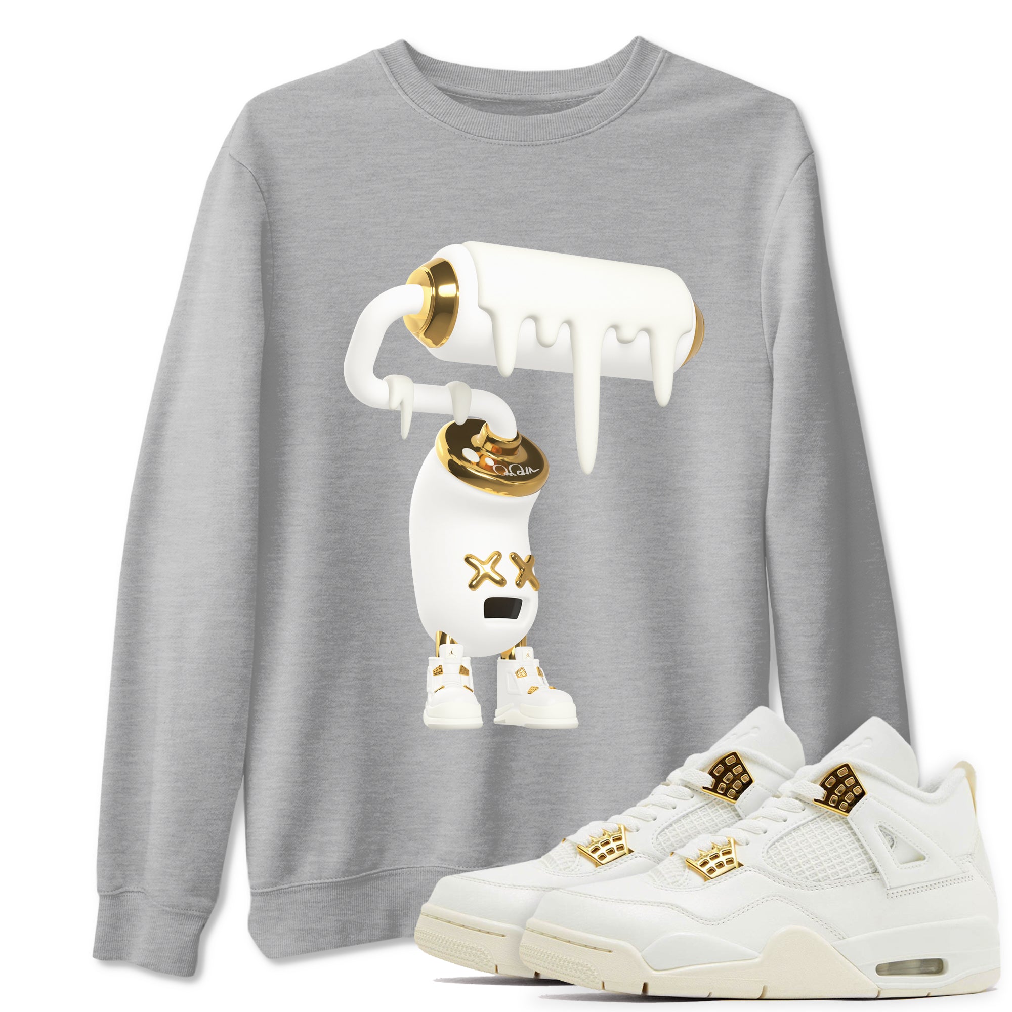 3D Paint Roller Sneaker Tees - Air Jordan 4 Sail 2024
