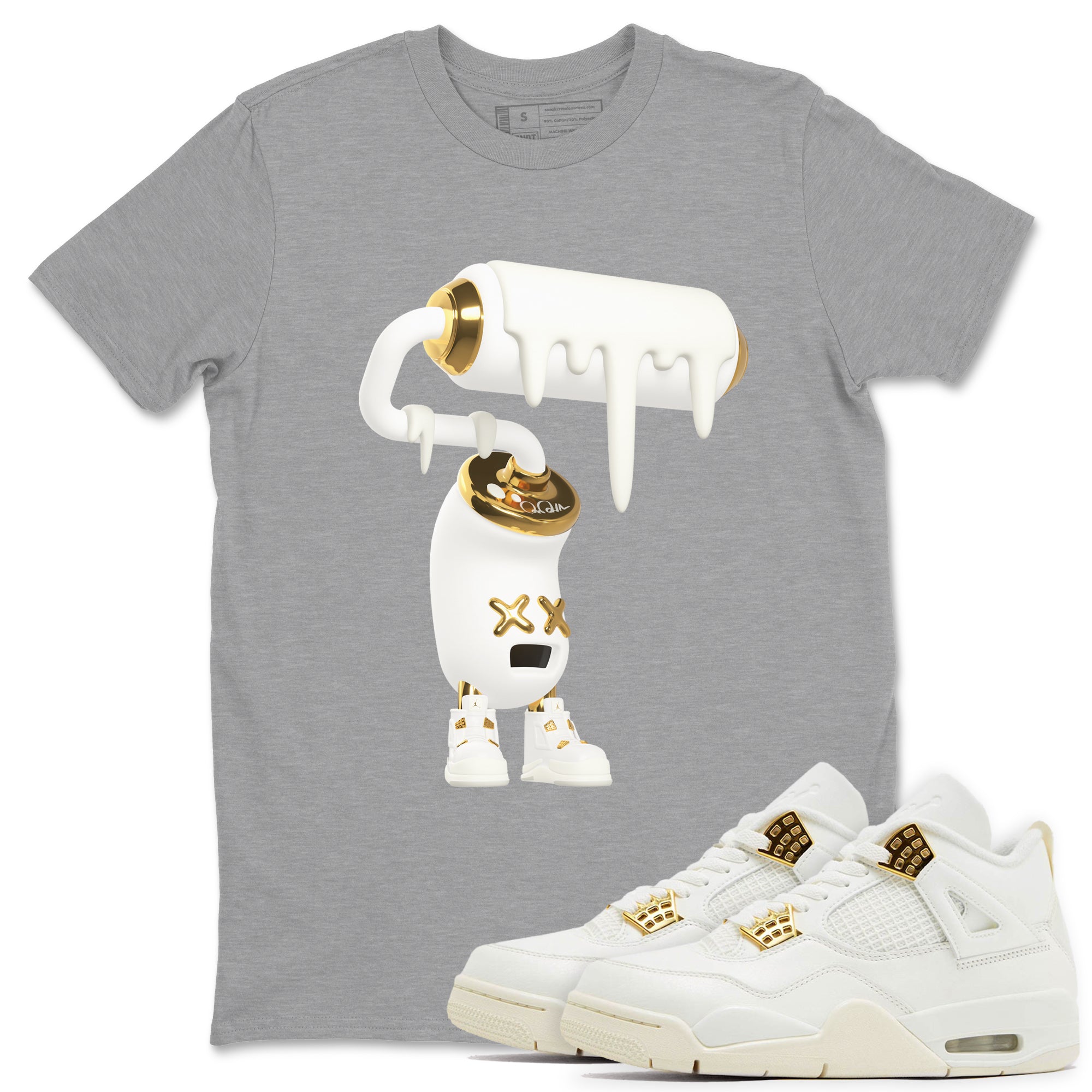 3D Paint Roller Sneaker Tees - Air Jordan 4 Sail 2024