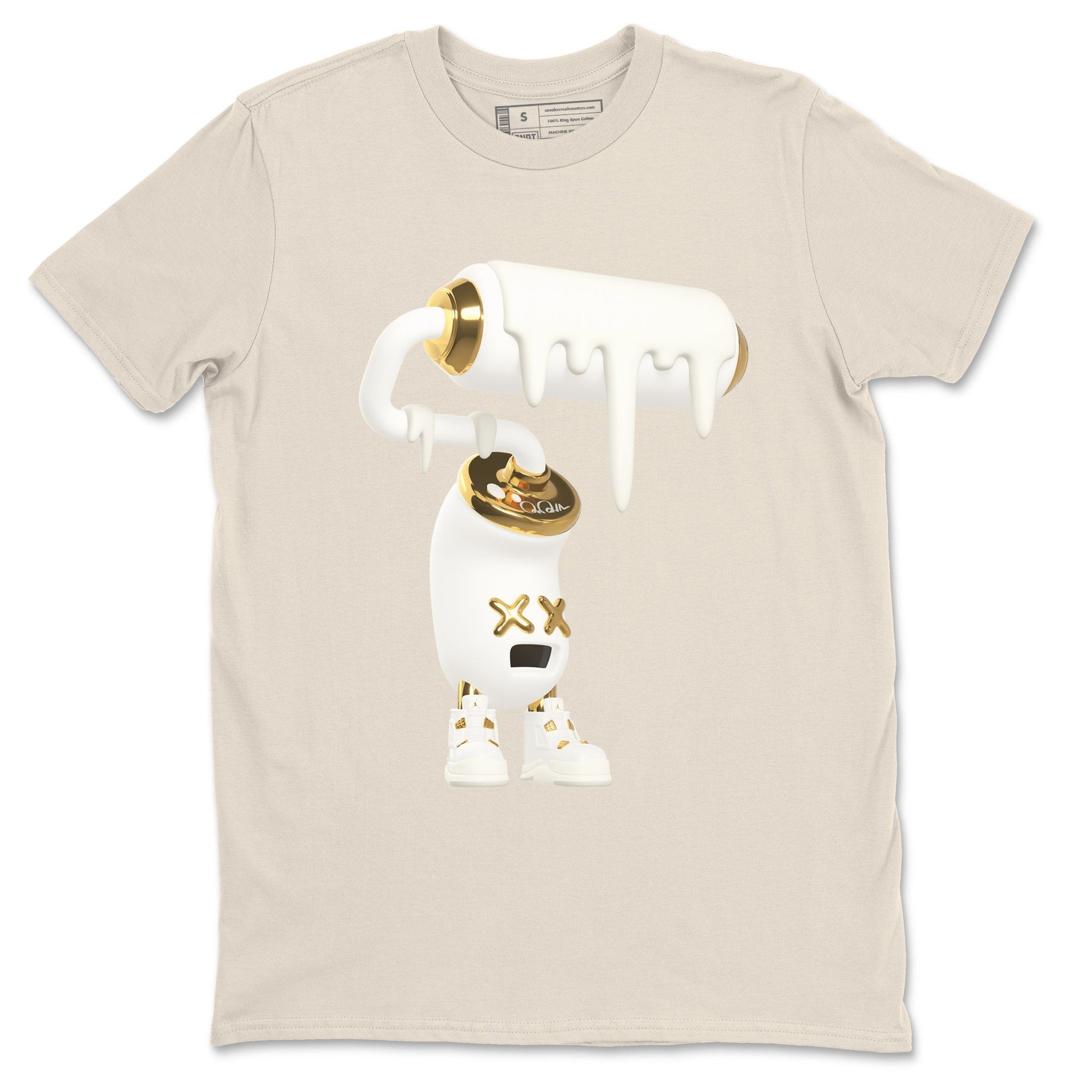 3D Paint Roller Sneaker Tees - Air Jordan 4 Sail 2024