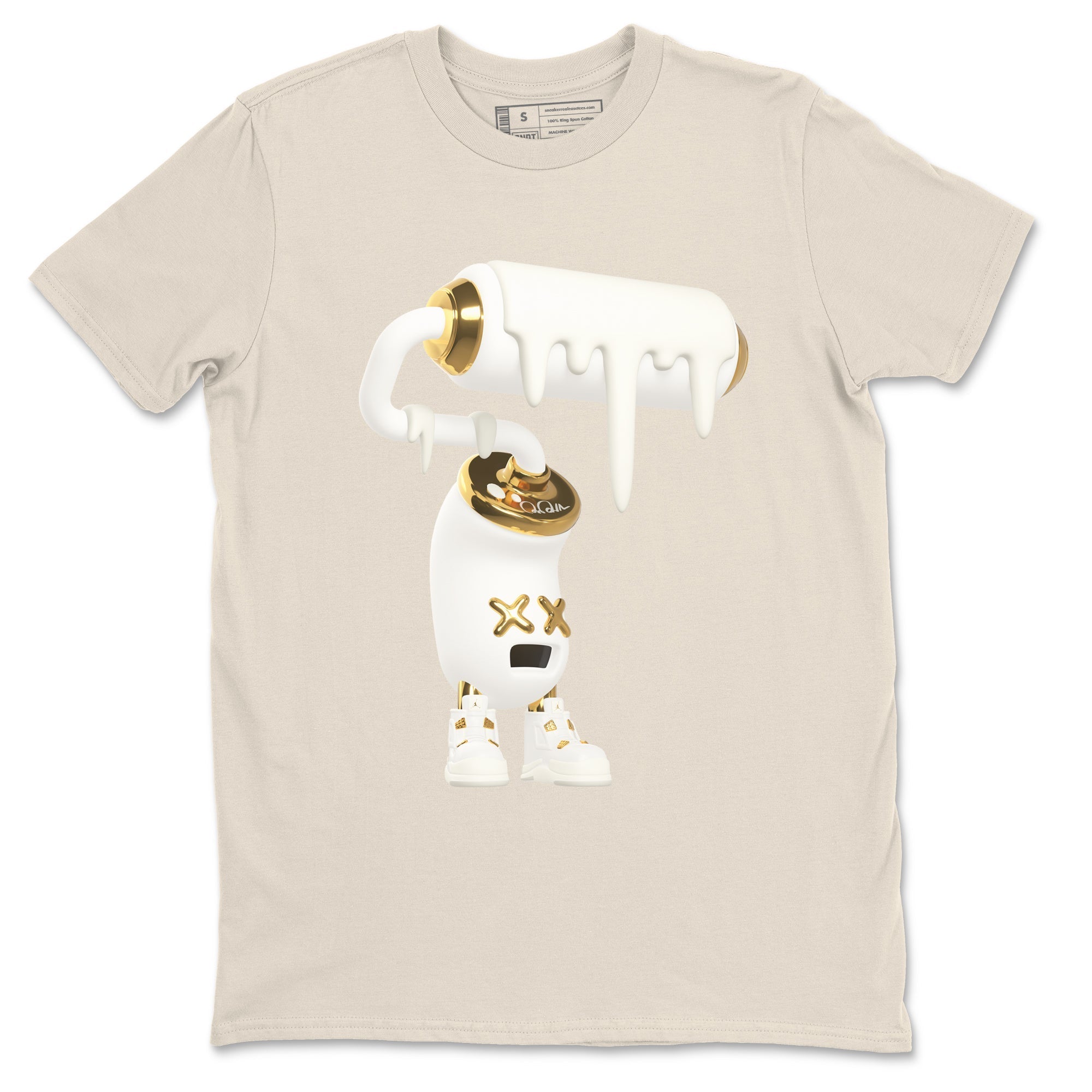 3D Paint Roller Sneaker Tees - Air Jordan 4 Sail 2024