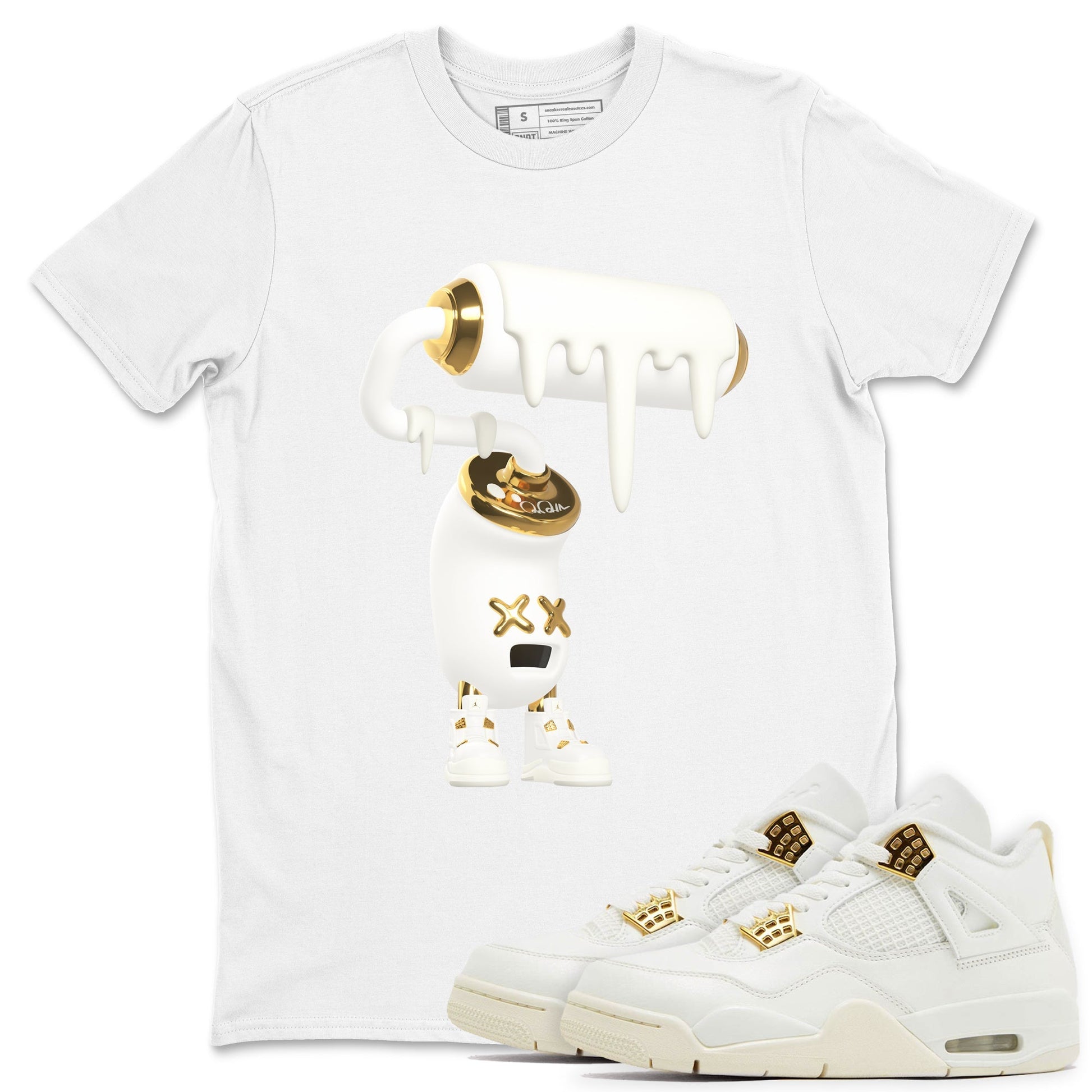 3D Paint Roller Sneaker Tees - Air Jordan 4 Sail 2024