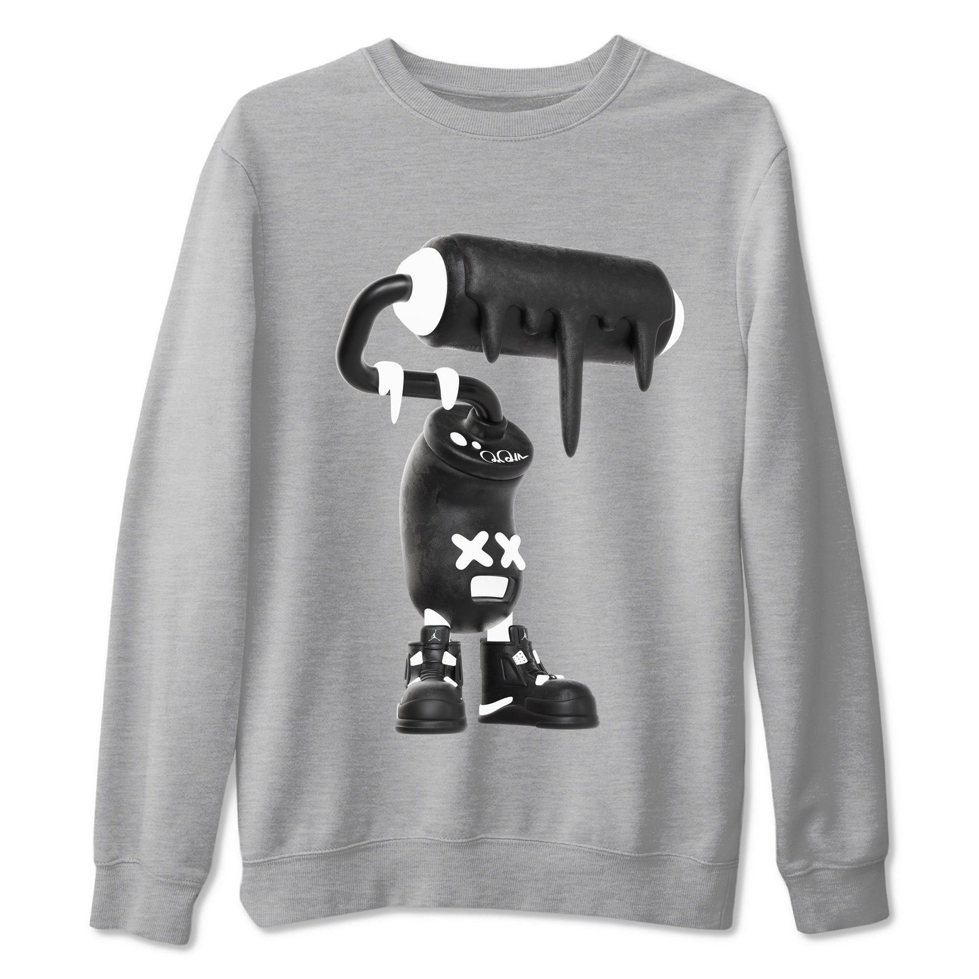 3D Paint Roller Sneaker Tees - Air Jordan 4 White Thunder