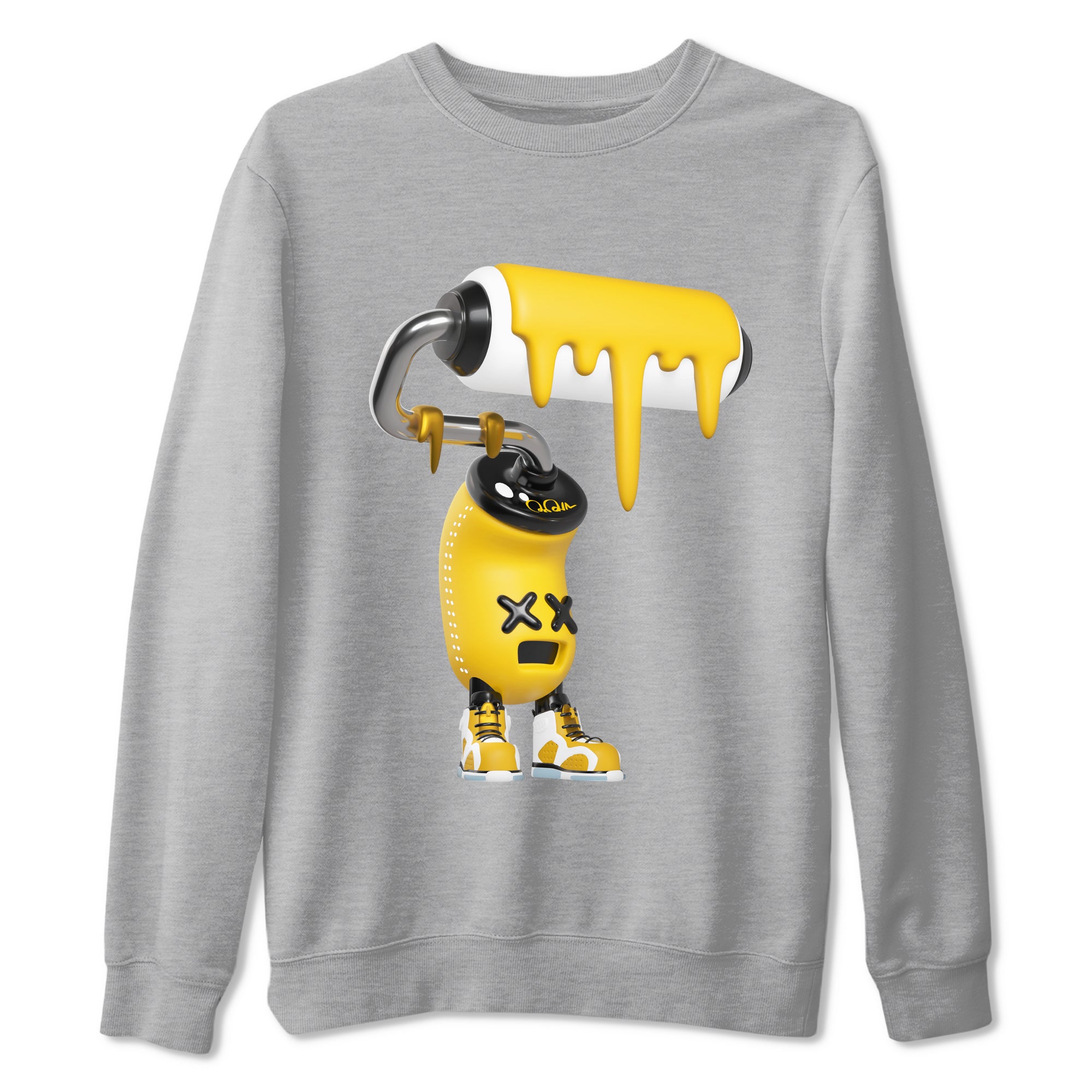 3D Paint Roller Sneaker Tee - Air Jordan 6 Yellow Ochre