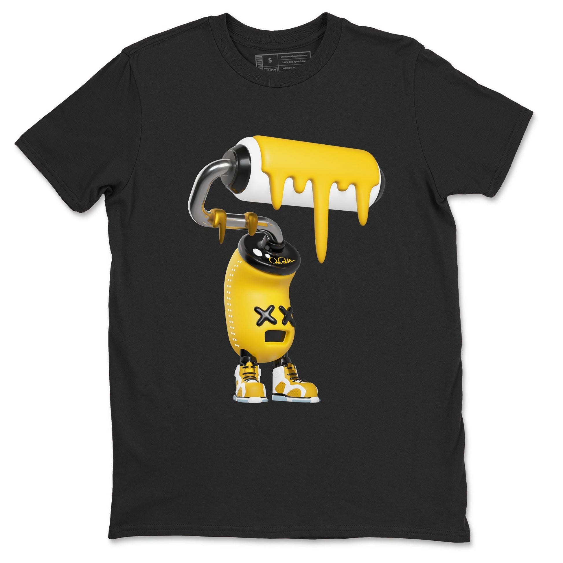 3D Paint Roller Sneaker Tee - Air Jordan 6 Yellow Ochre