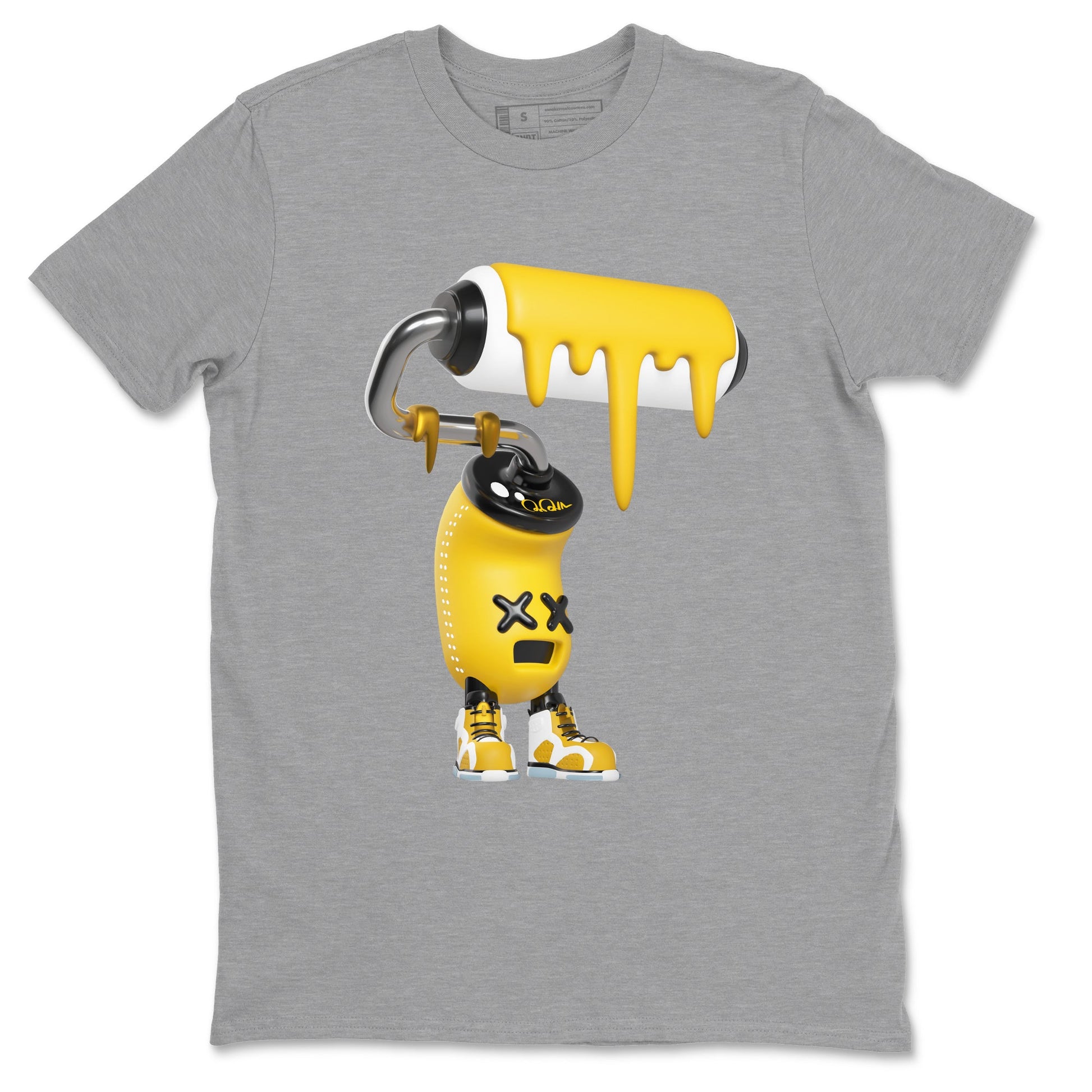 3D Paint Roller Sneaker Tee - Air Jordan 6 Yellow Ochre