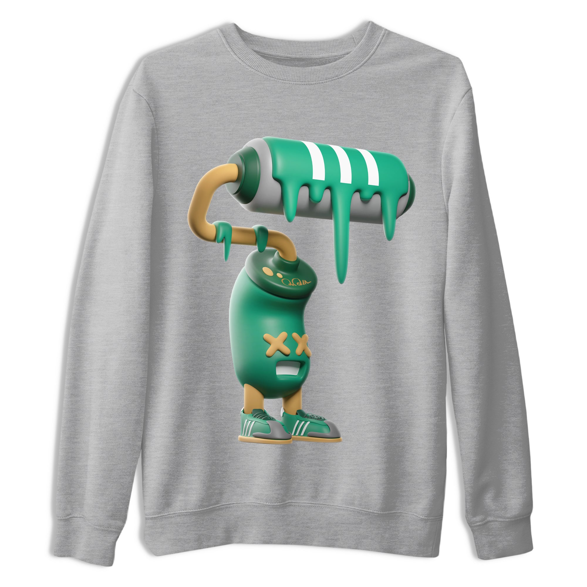 3D Paint Roller Sneaker Tee - Samba Collegiate Green Gum