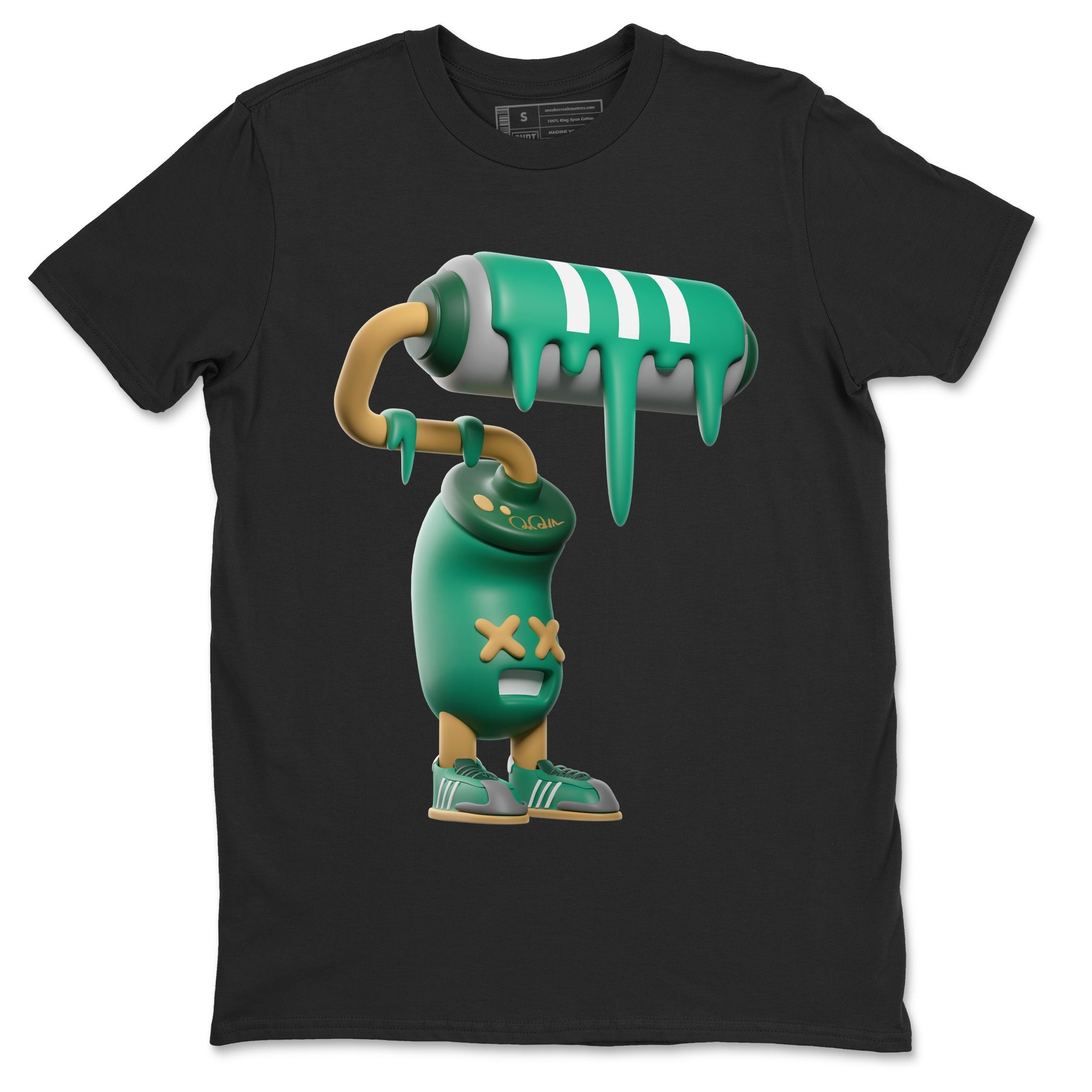 3D Paint Roller Sneaker Tee - Samba Collegiate Green Gum