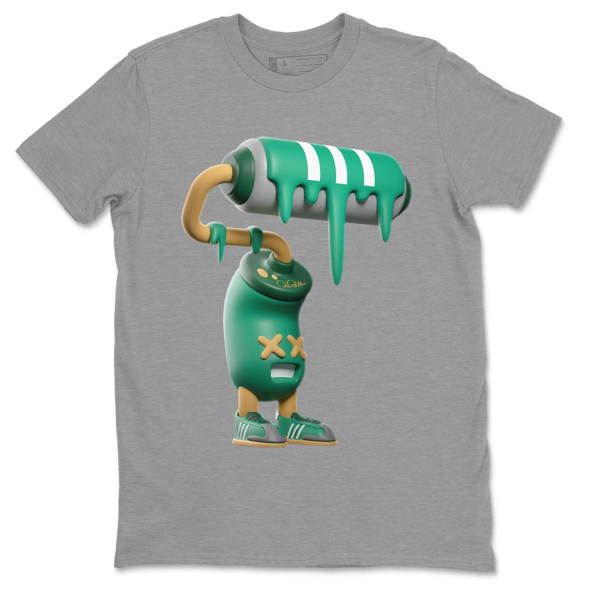 3D Paint Roller Sneaker Tee - Samba Collegiate Green Gum