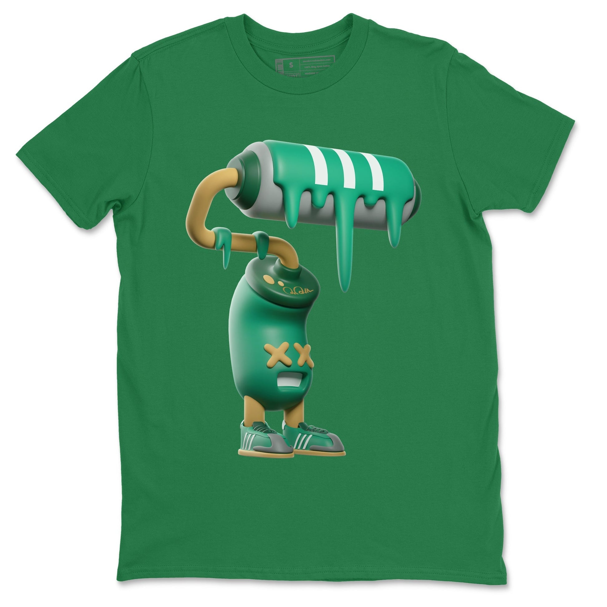 3D Paint Roller Sneaker Tee - Samba Collegiate Green Gum