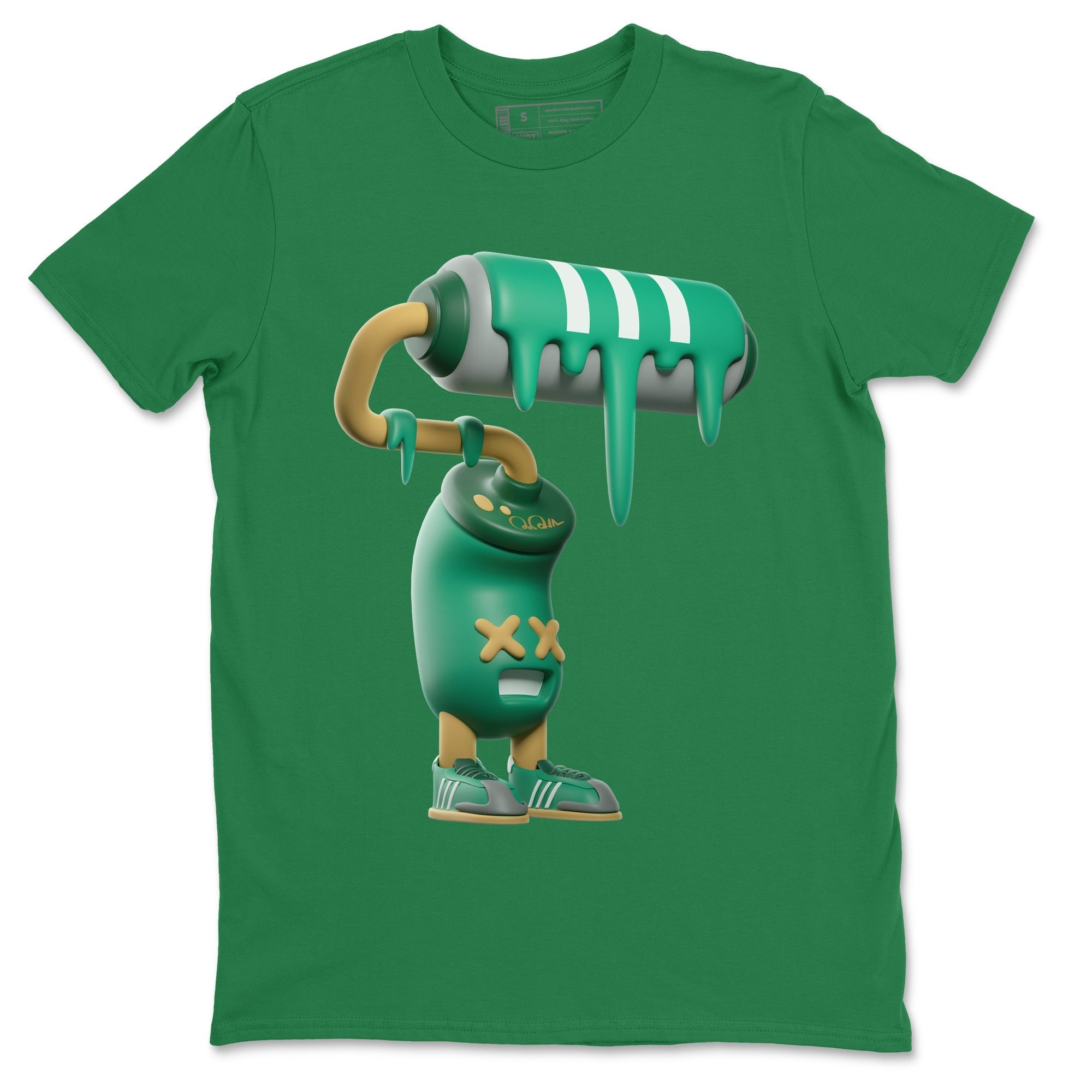 3D Paint Roller Sneaker Tee - Samba Collegiate Green Gum