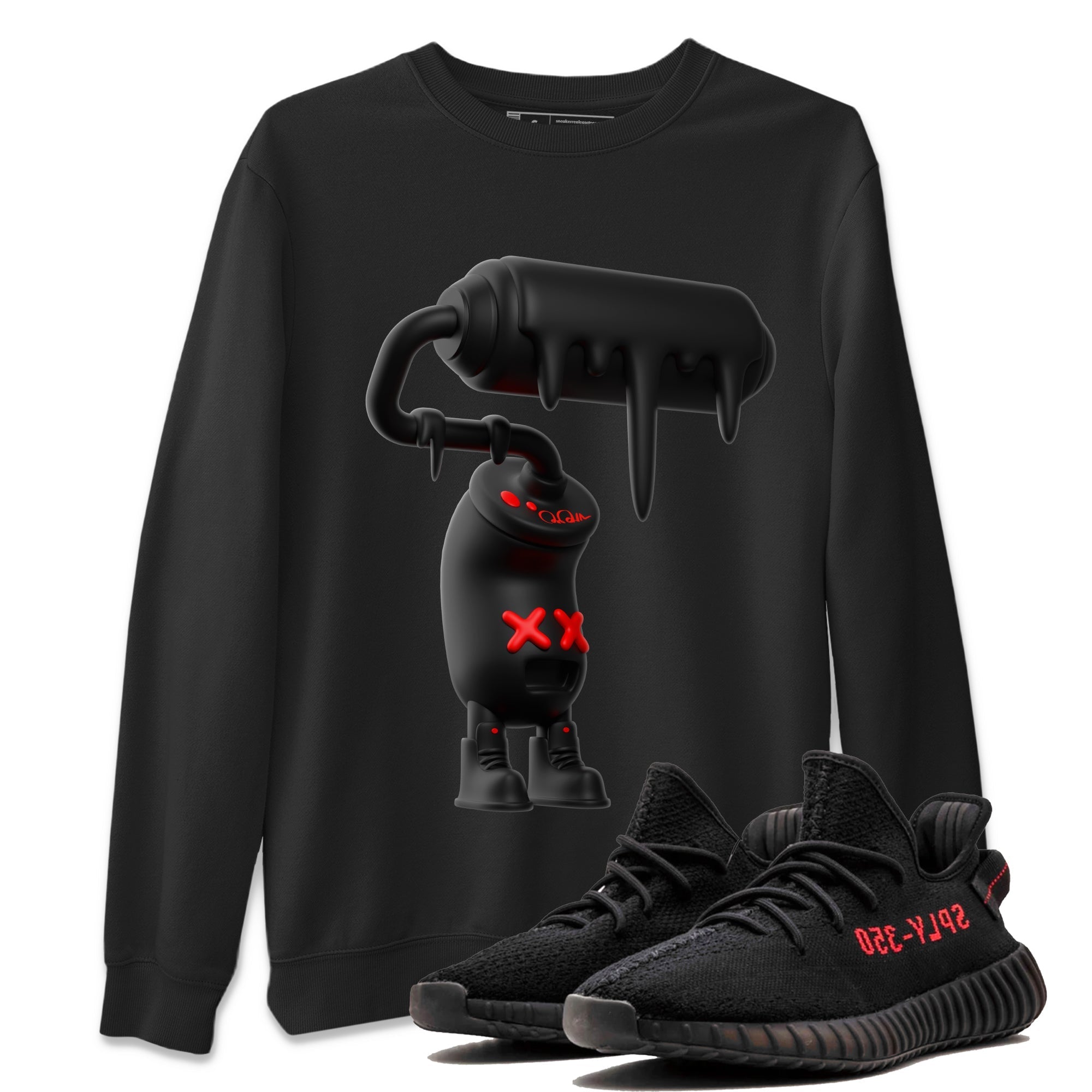 3D Paint Roller Sneaker Tee - Yeezy 350 Bred