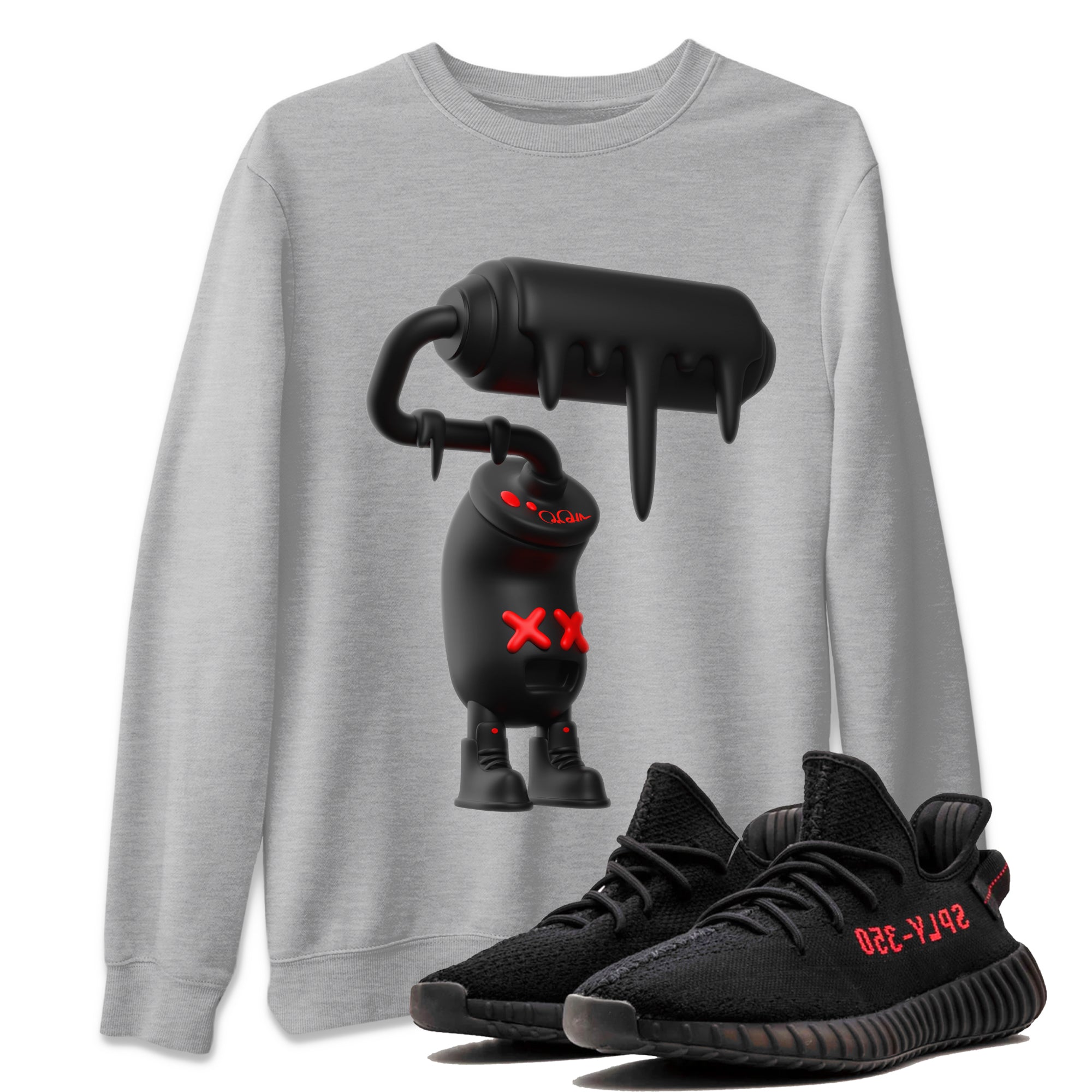 3D Paint Roller Sneaker Tee - Yeezy 350 Bred