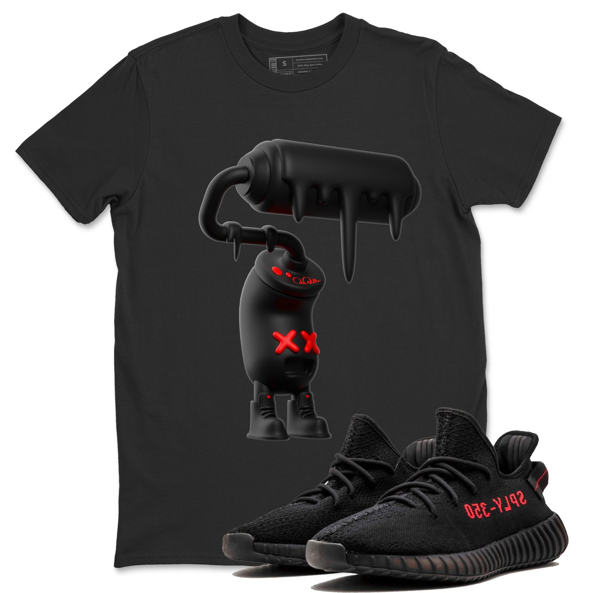 3D Paint Roller Sneaker Tee - Yeezy 350 Bred