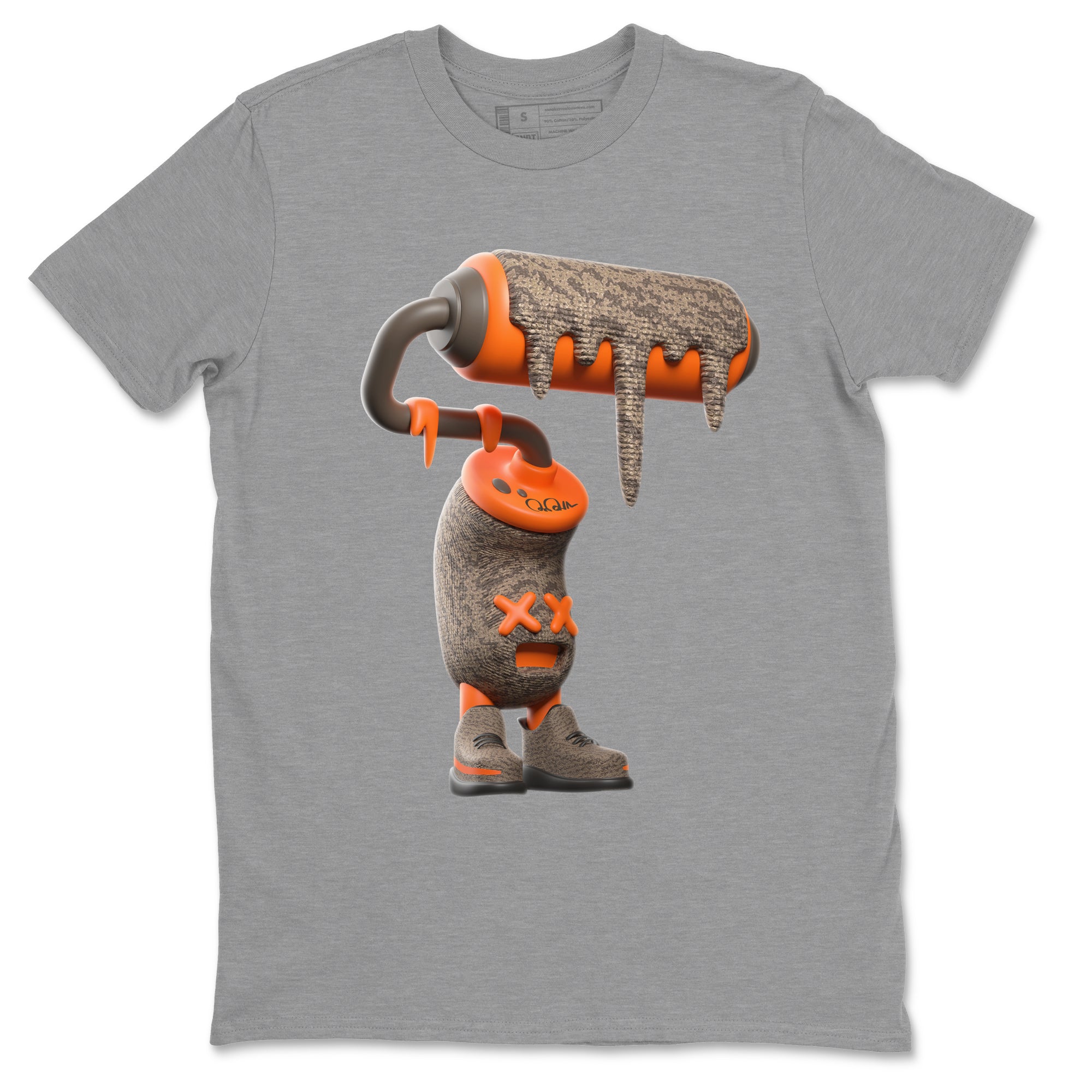 3D Paint Roller Sneaker Tee - Yeezy 350 Carbon Beluga