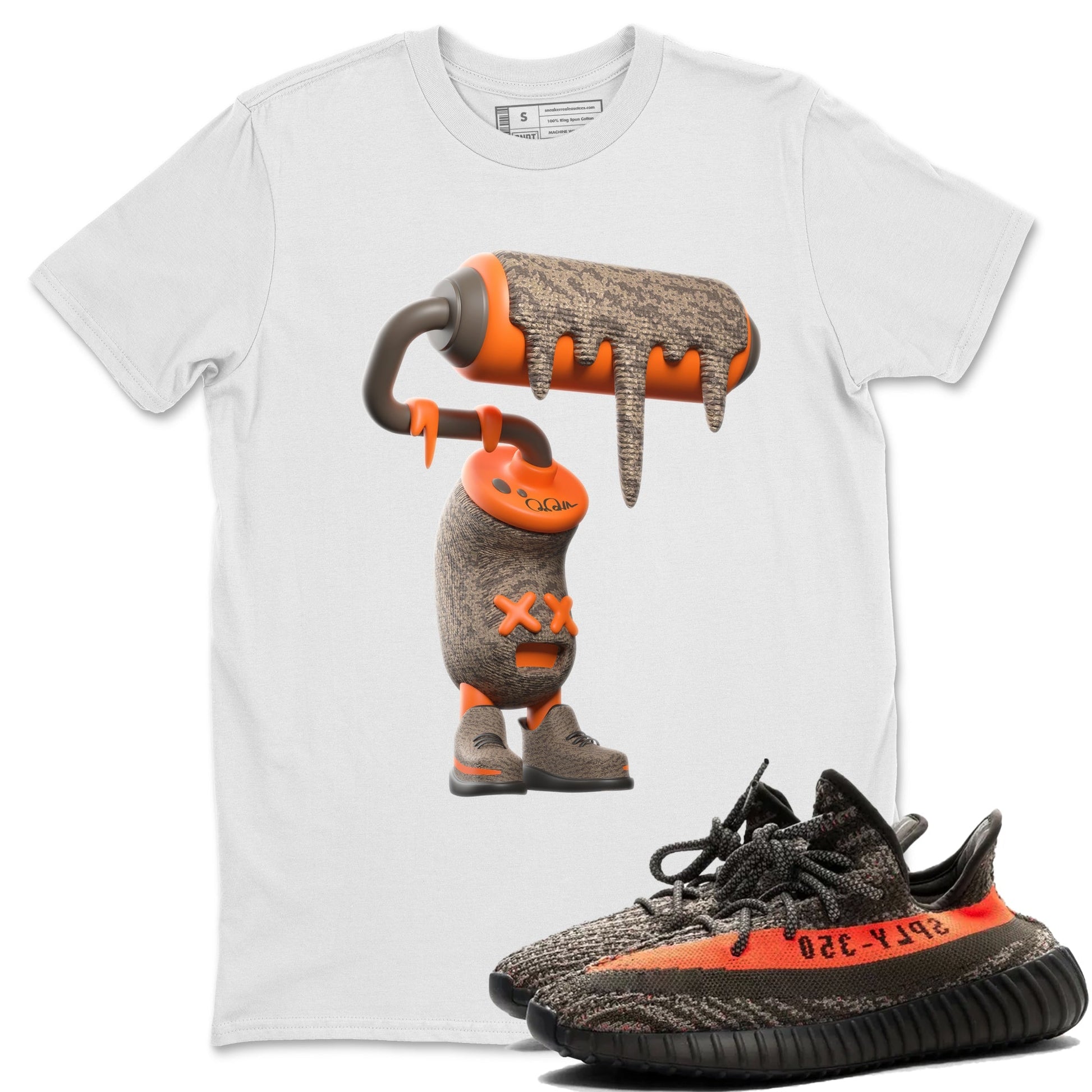 3D Paint Roller Sneaker Tee - Yeezy 350 Carbon Beluga
