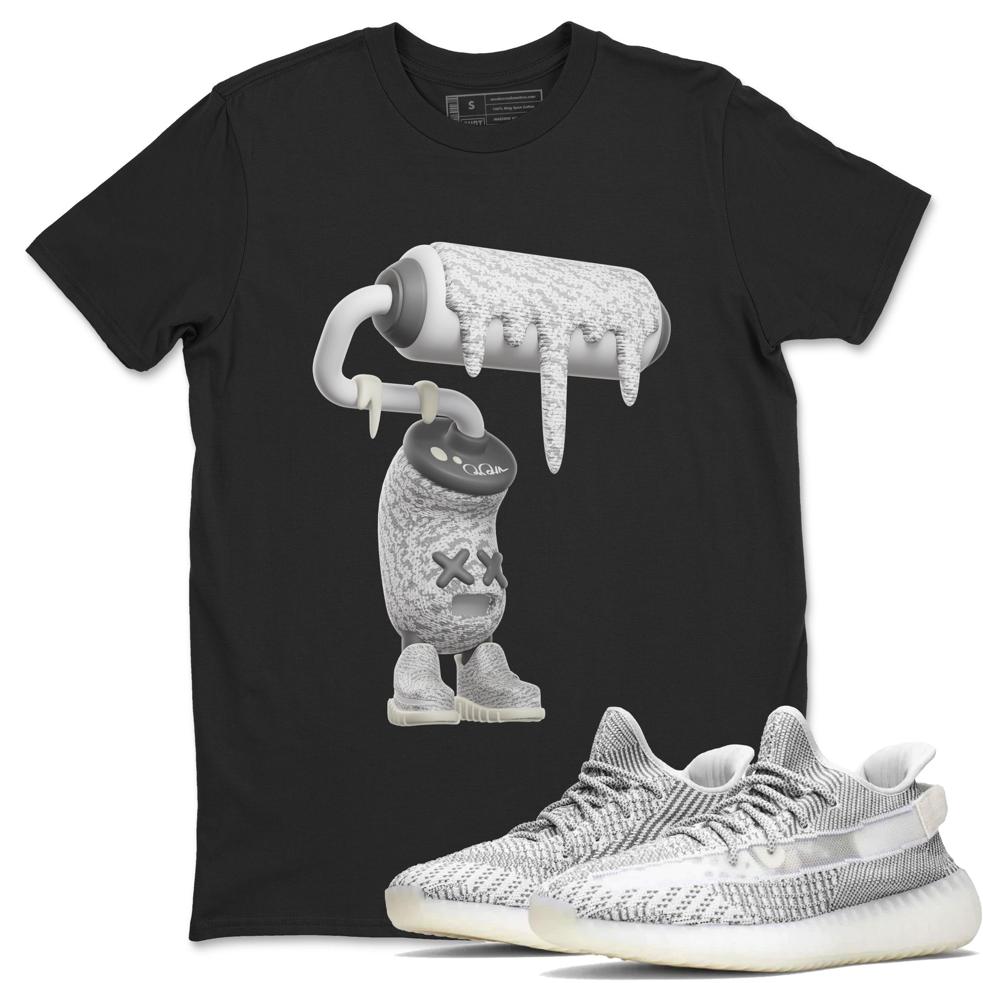 3D Paint Roller Sneaker Tee - Yeezy 350 Static