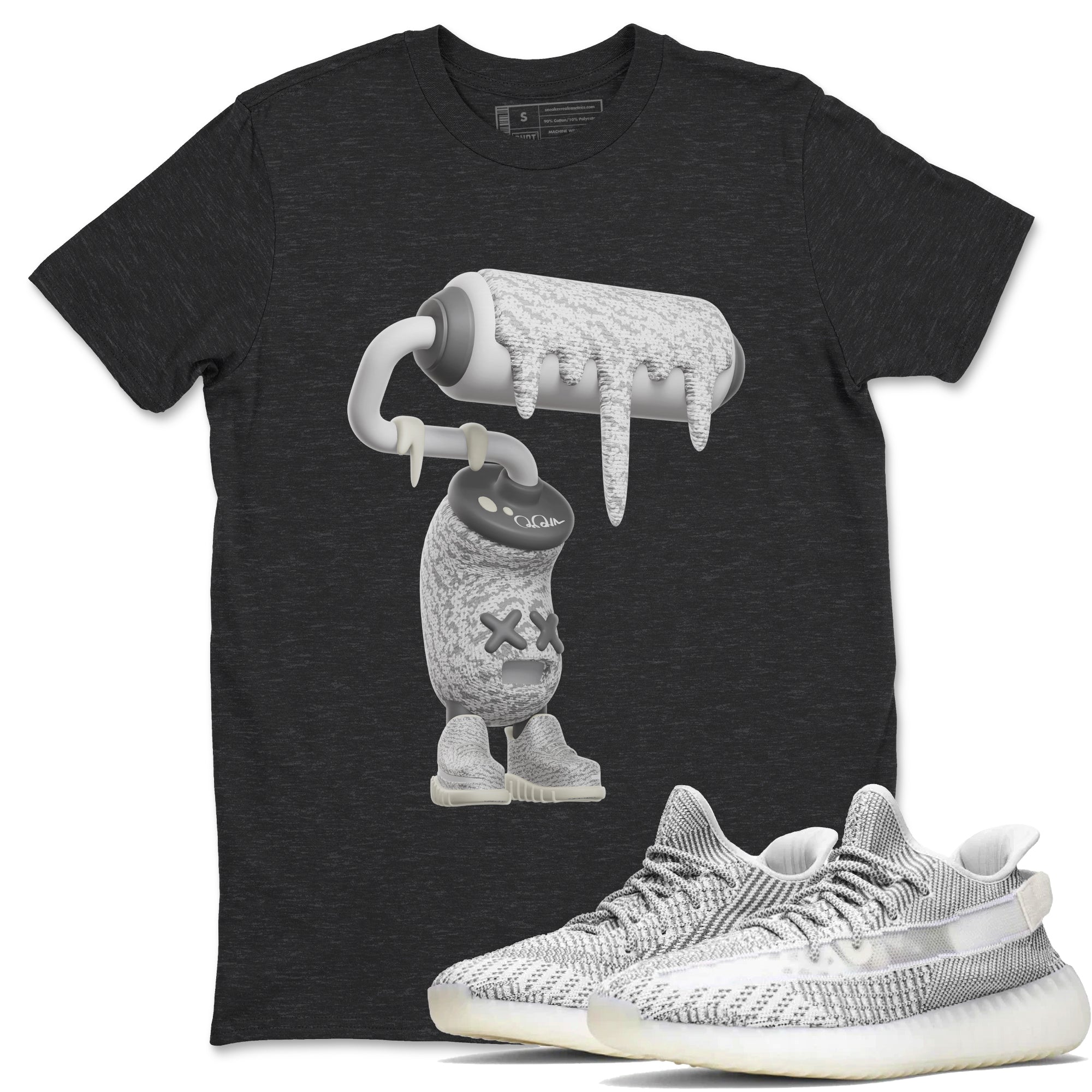 3D Paint Roller Sneaker Tee - Yeezy 350 Static