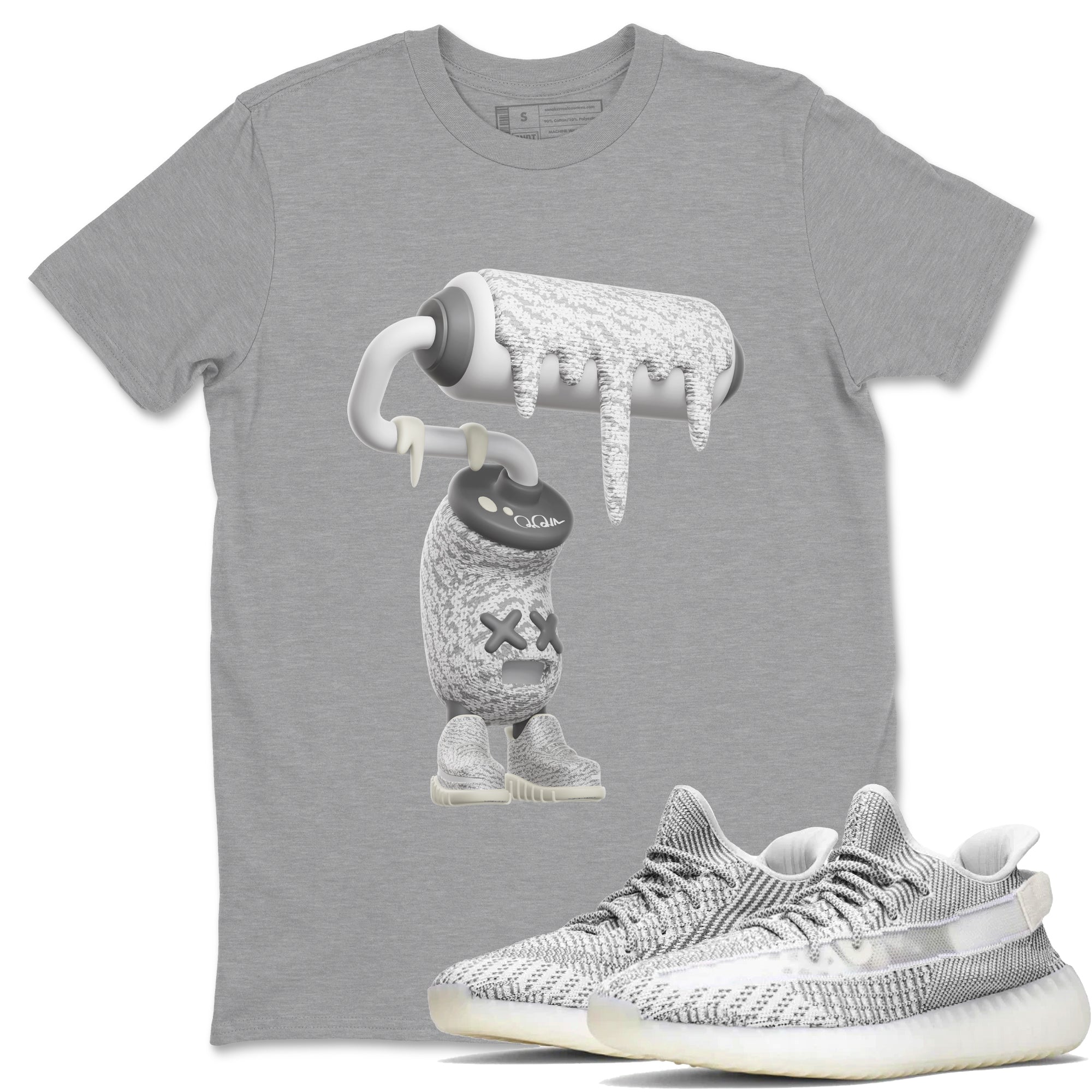 3D Paint Roller Sneaker Tee - Yeezy 350 Static