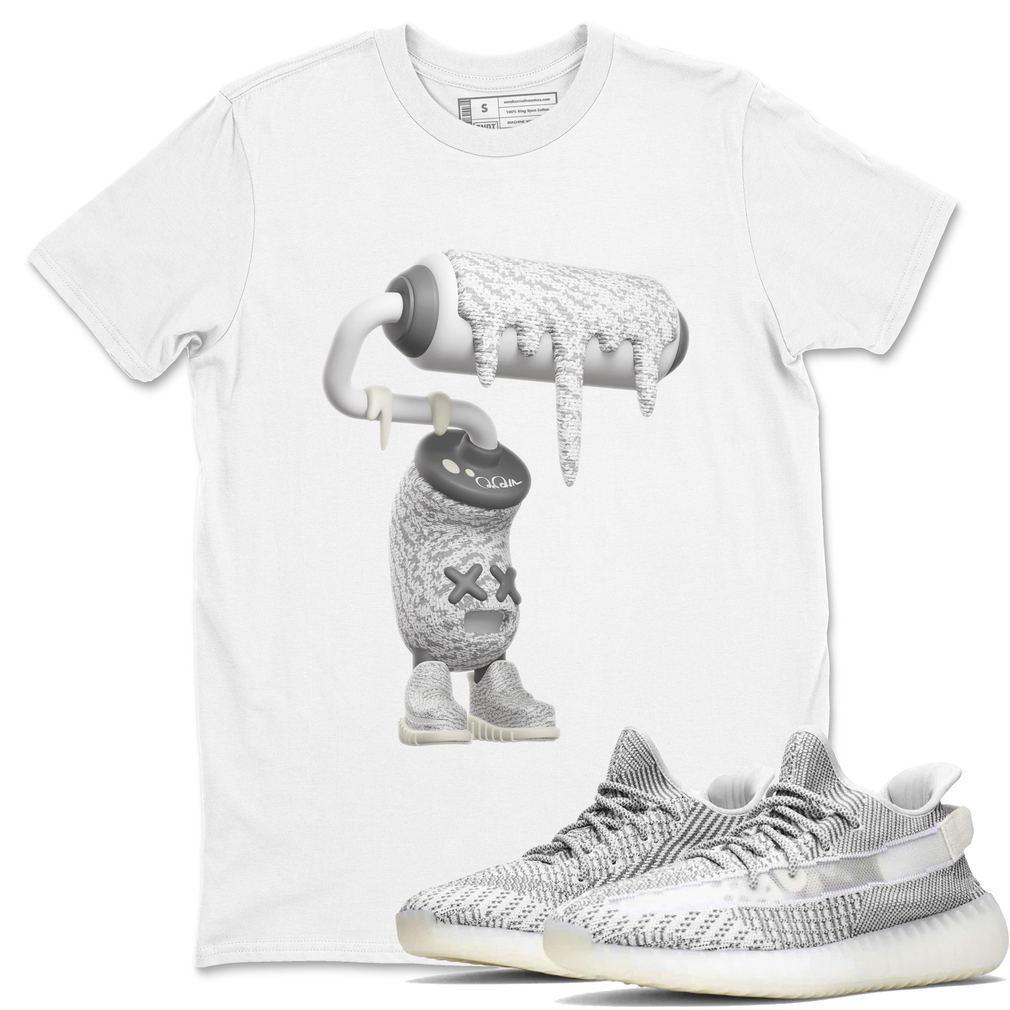 3D Paint Roller Sneaker Tee - Yeezy 350 Static