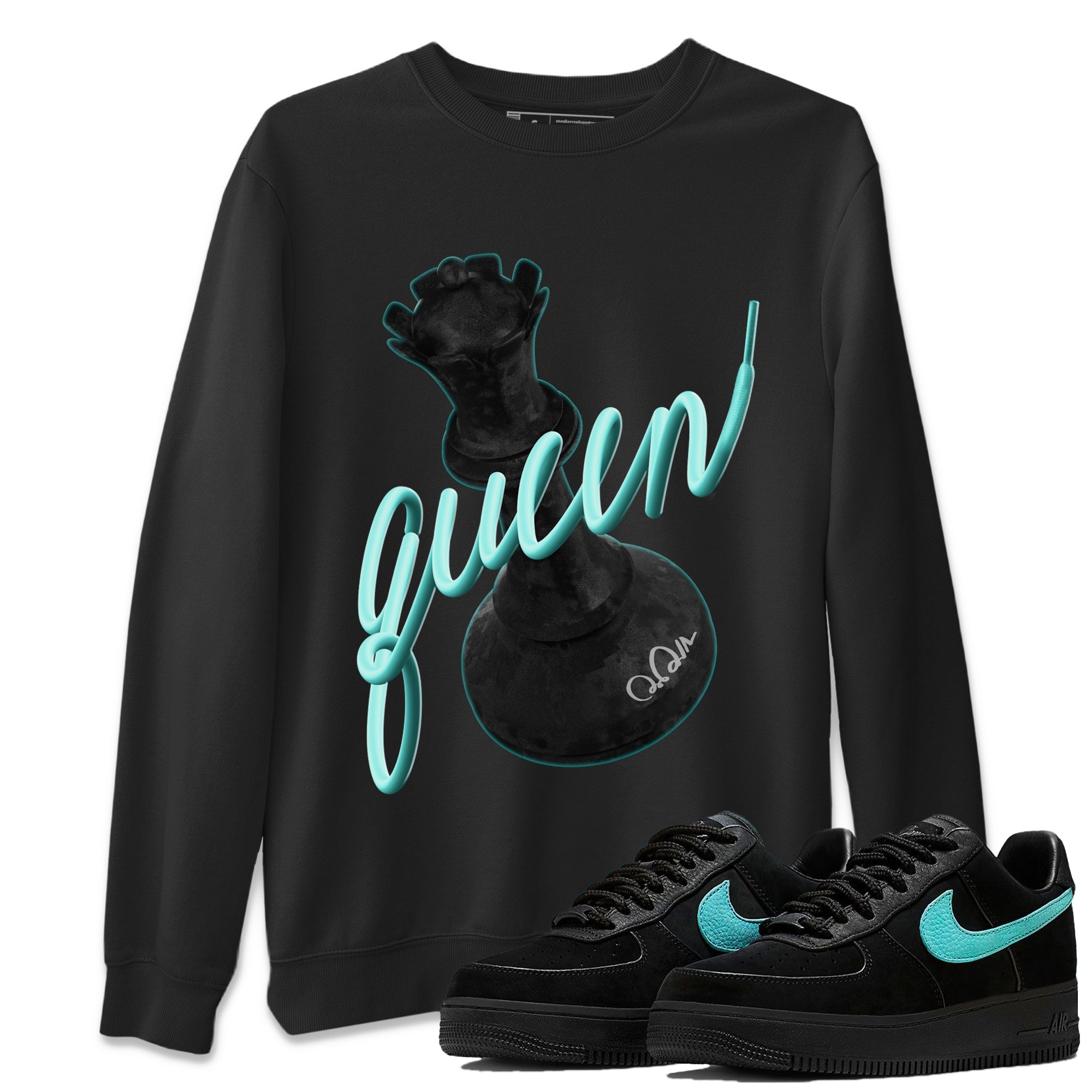 3D Queen Unisex Tops - Air Force 1 Tiffany