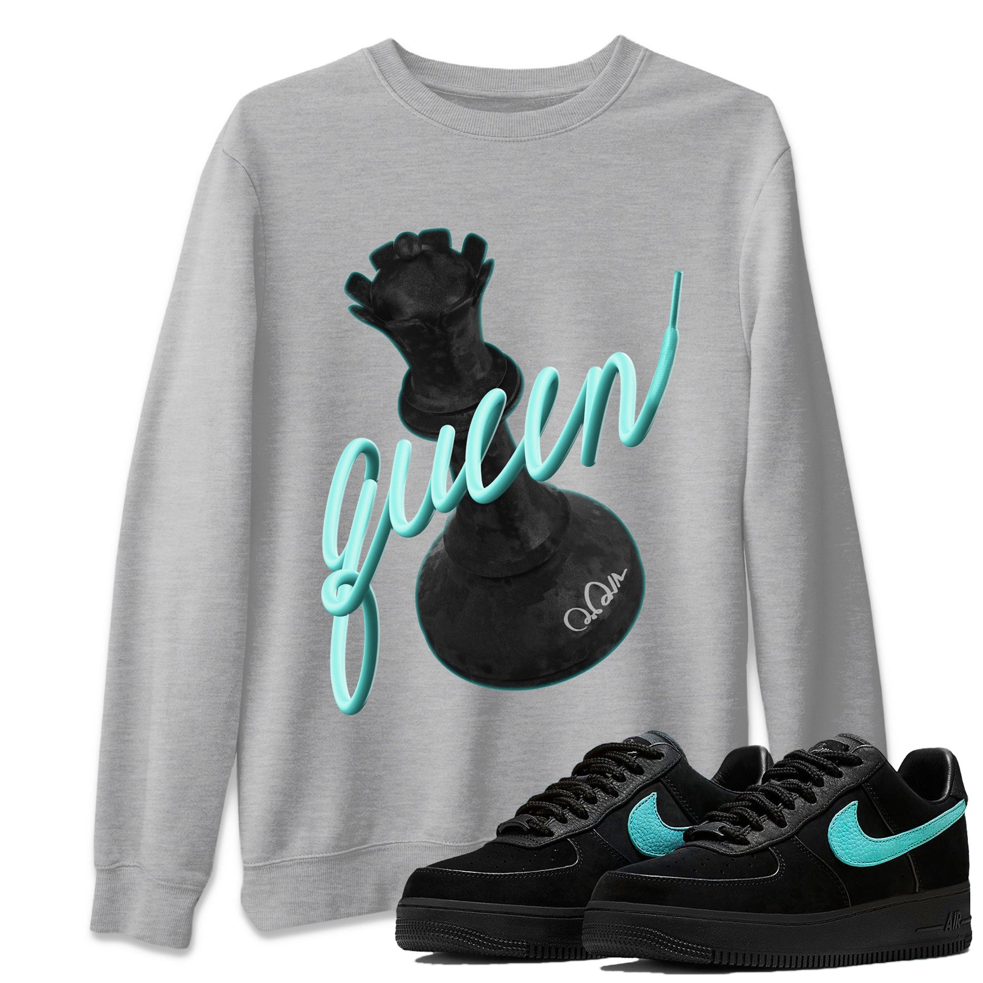 3D Queen Unisex Tops - Air Force 1 Tiffany