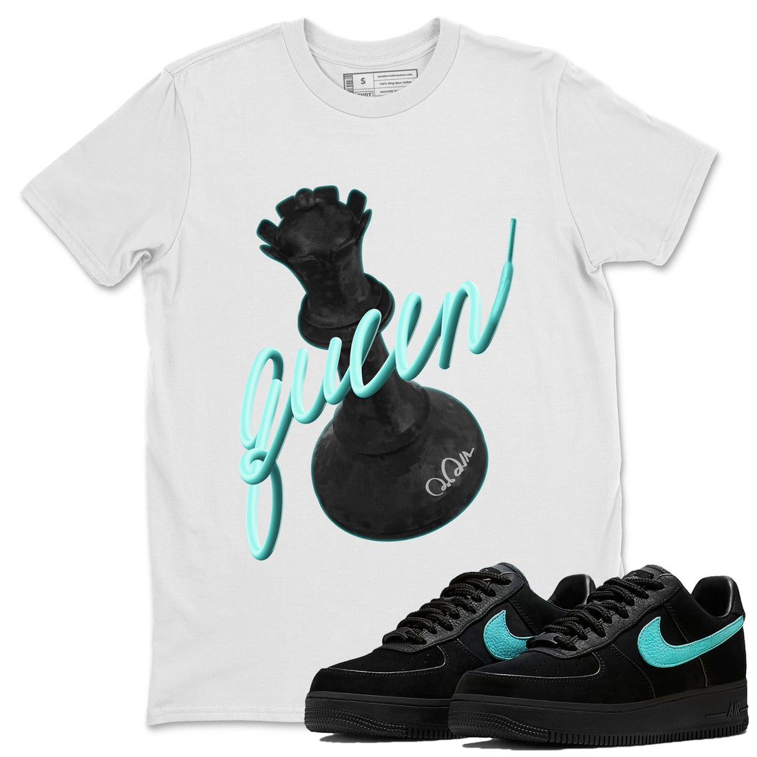 3D Queen Unisex Tops - Air Force 1 Tiffany