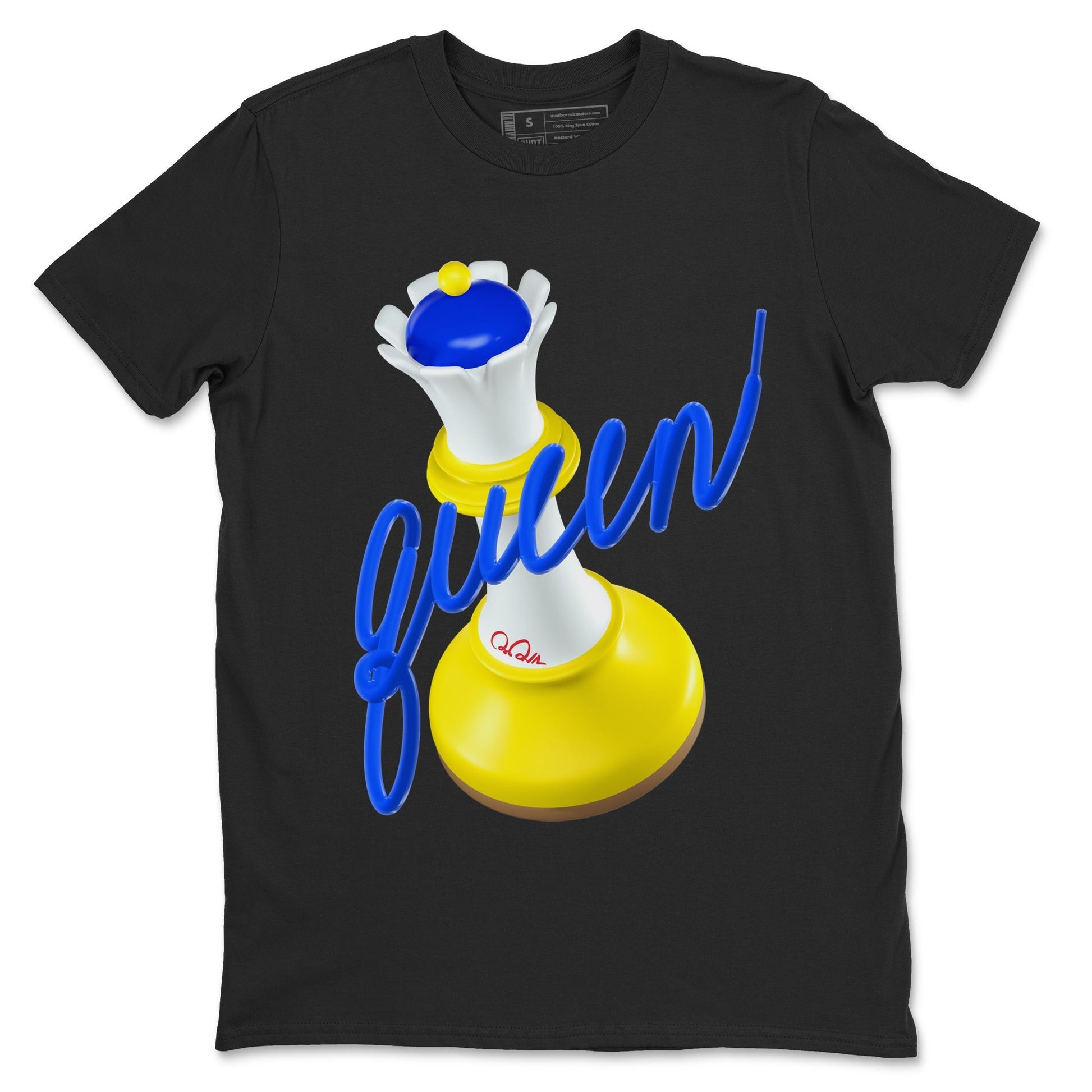 3D Queen Sneaker Tees - Air Jordan 1 Travis Scott Canary
