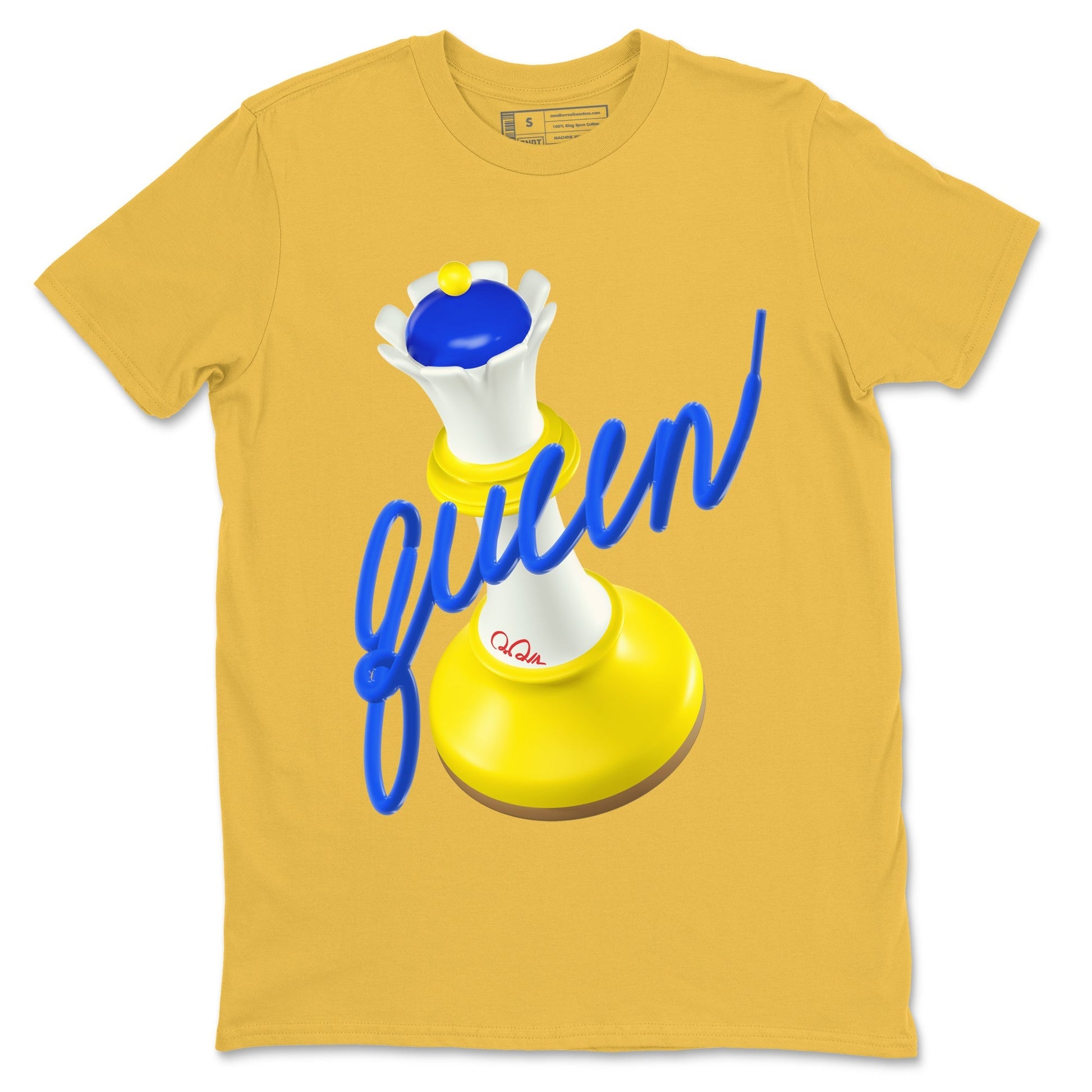 3D Queen Sneaker Tees - Air Jordan 1 Travis Scott Canary