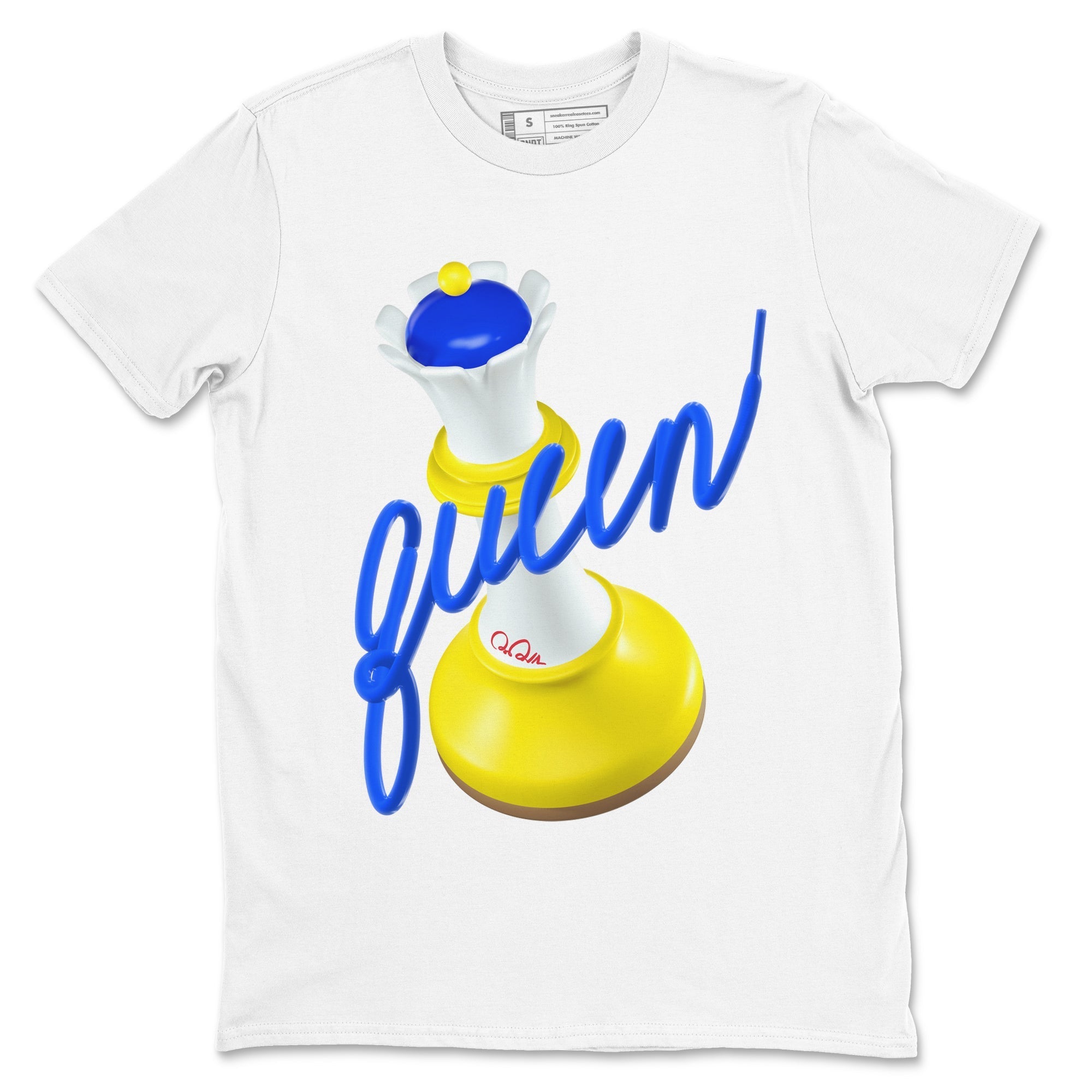 3D Queen Sneaker Tees - Air Jordan 1 Travis Scott Canary