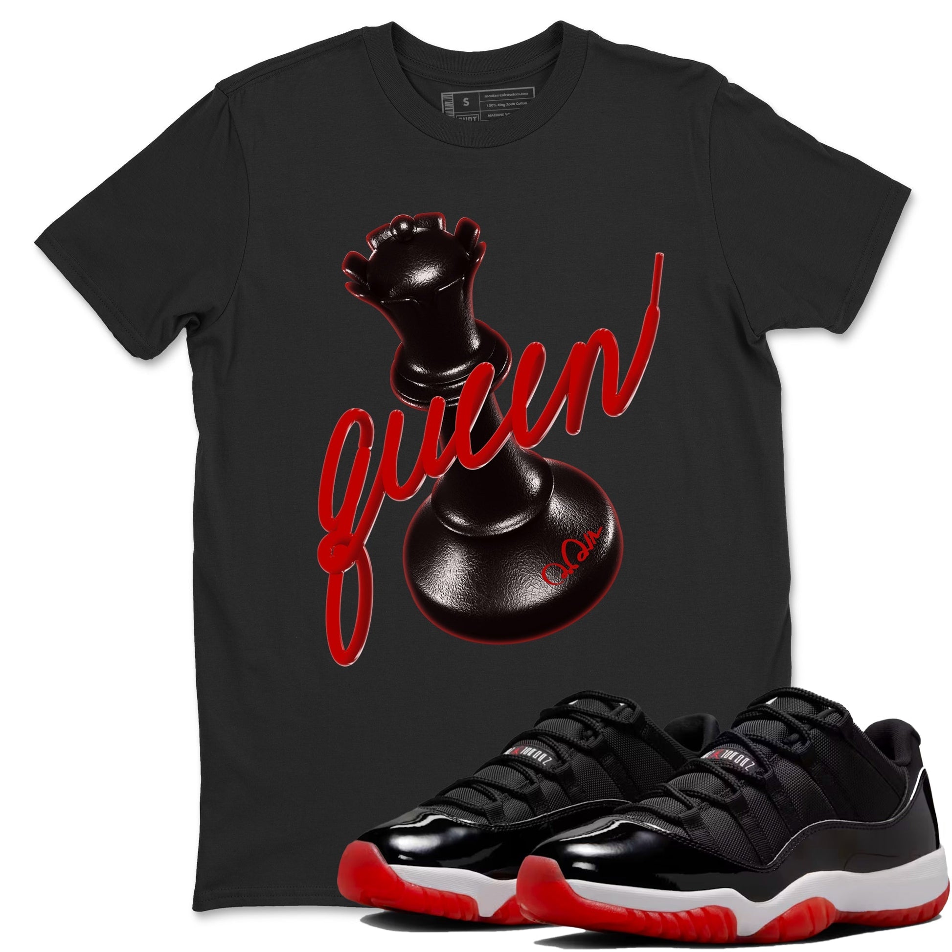 3d Queen Sneaker Tees - Air Jordan 11 Bred