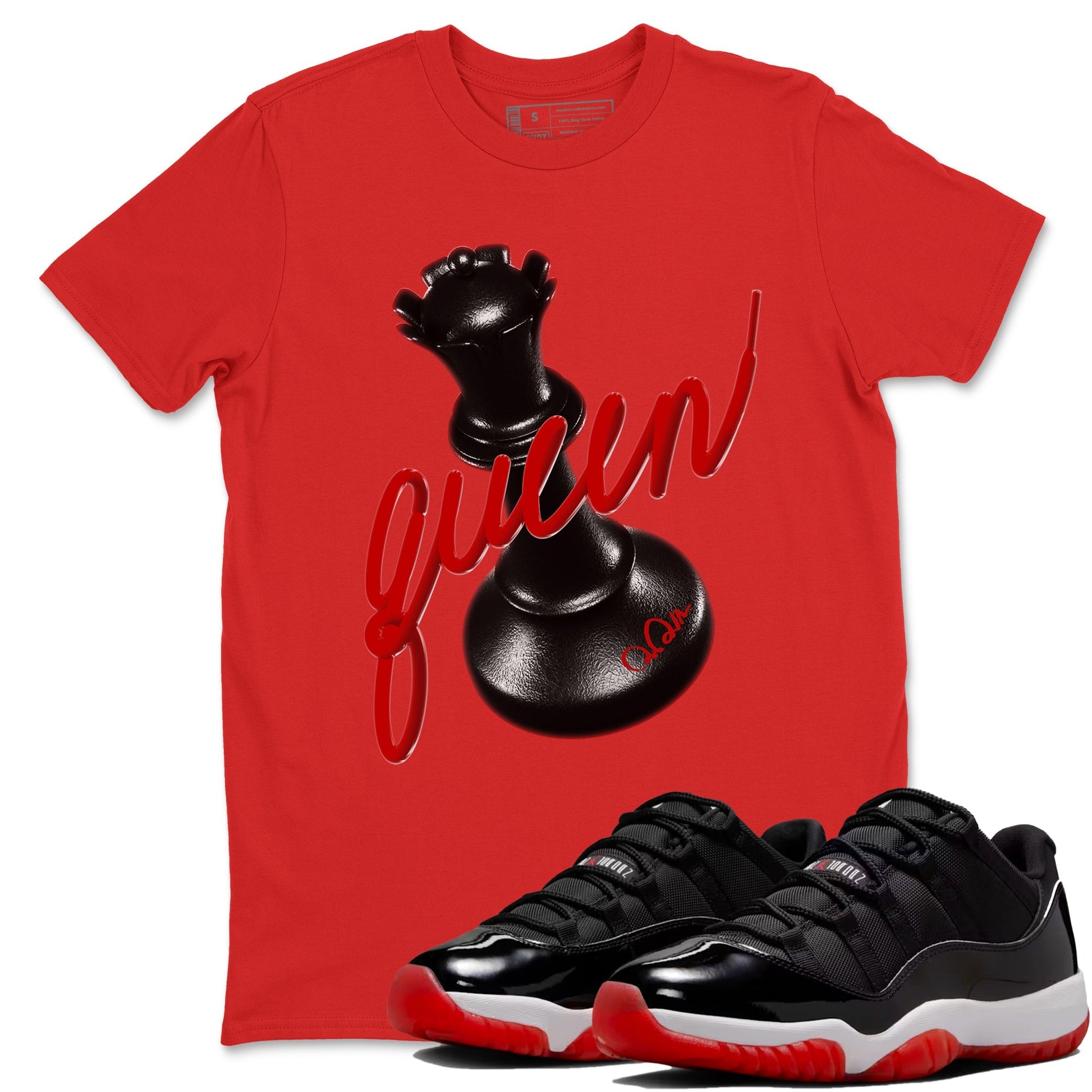3d Queen Sneaker Tees - Air Jordan 11 Bred