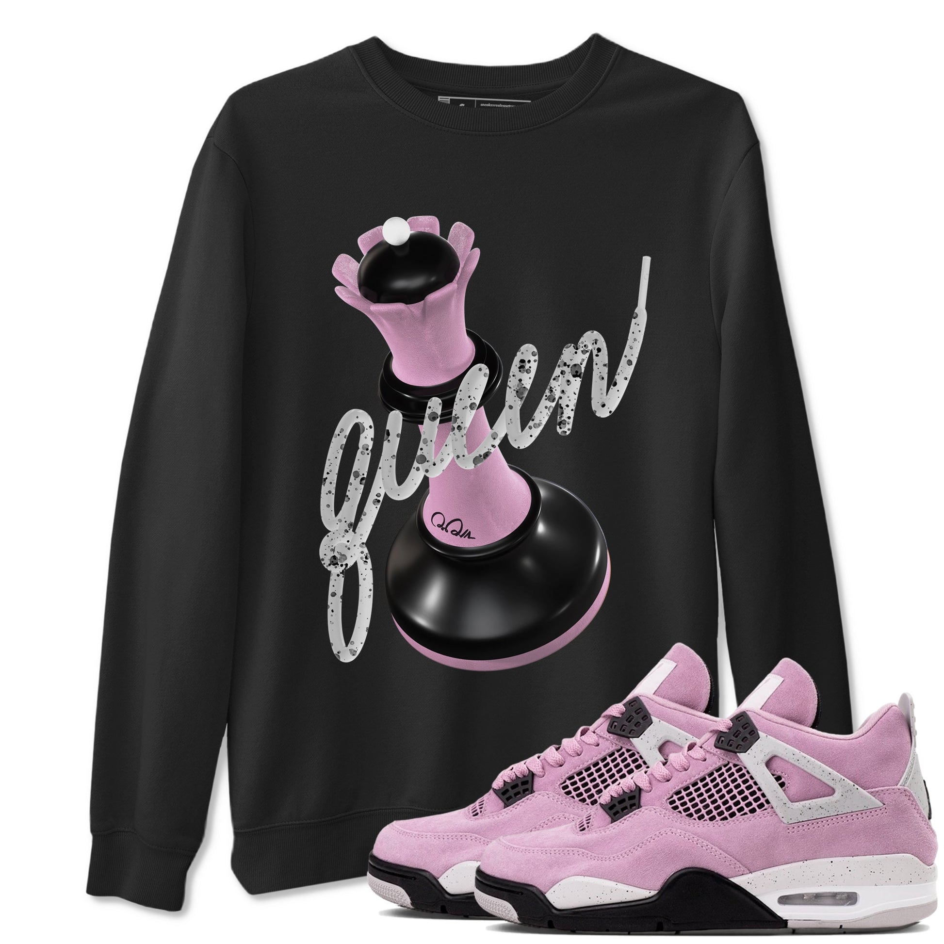 3D Queen Sneaker Tees - Air Jordan 4 Orchid