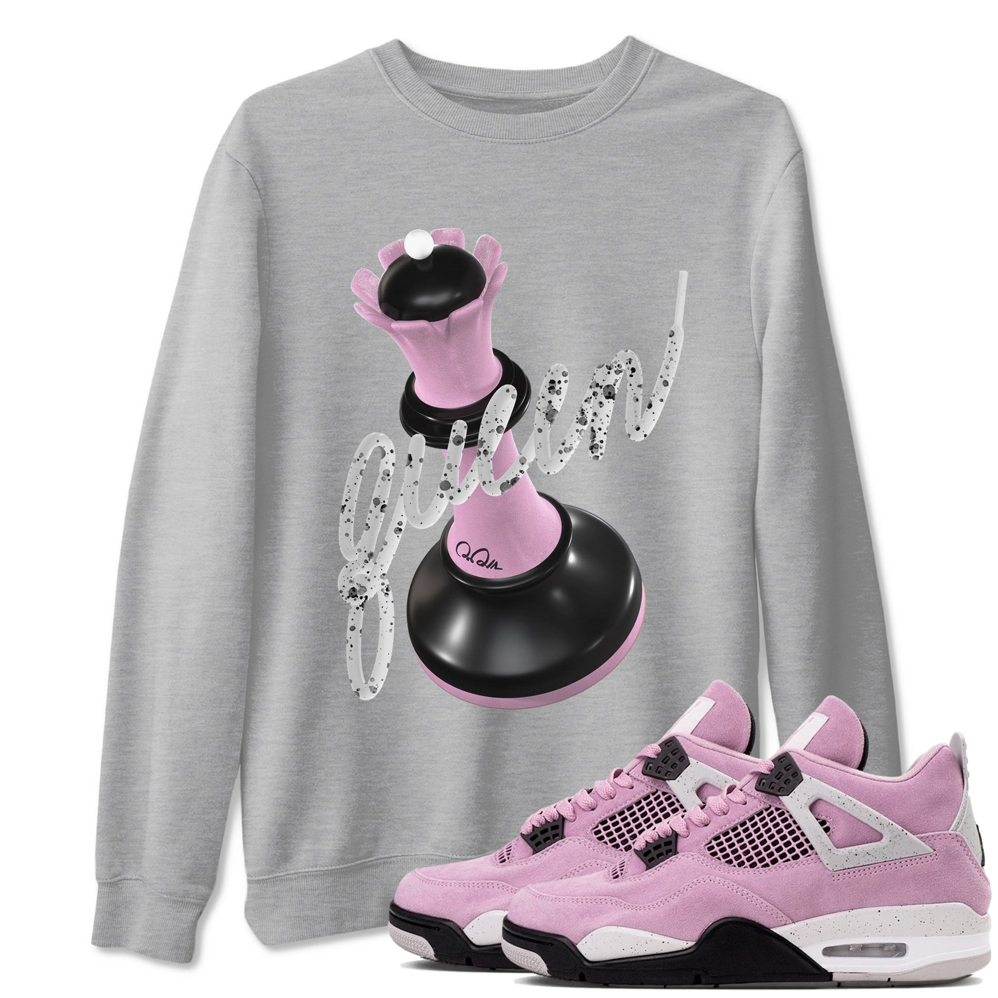 3D Queen Sneaker Tees - Air Jordan 4 Orchid