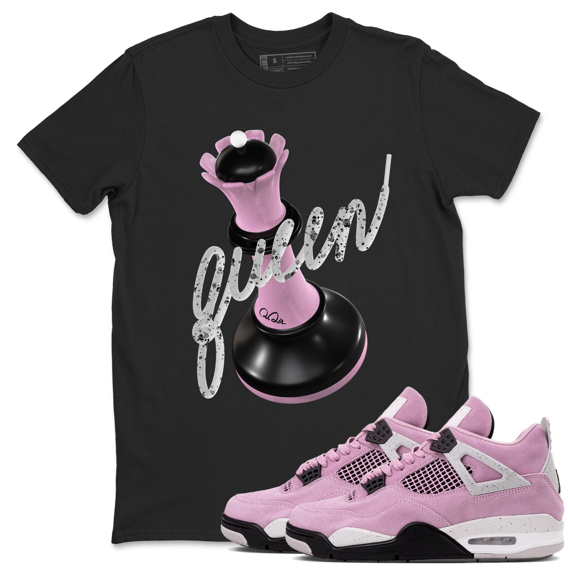3D Queen Sneaker Tees - Air Jordan 4 Orchid