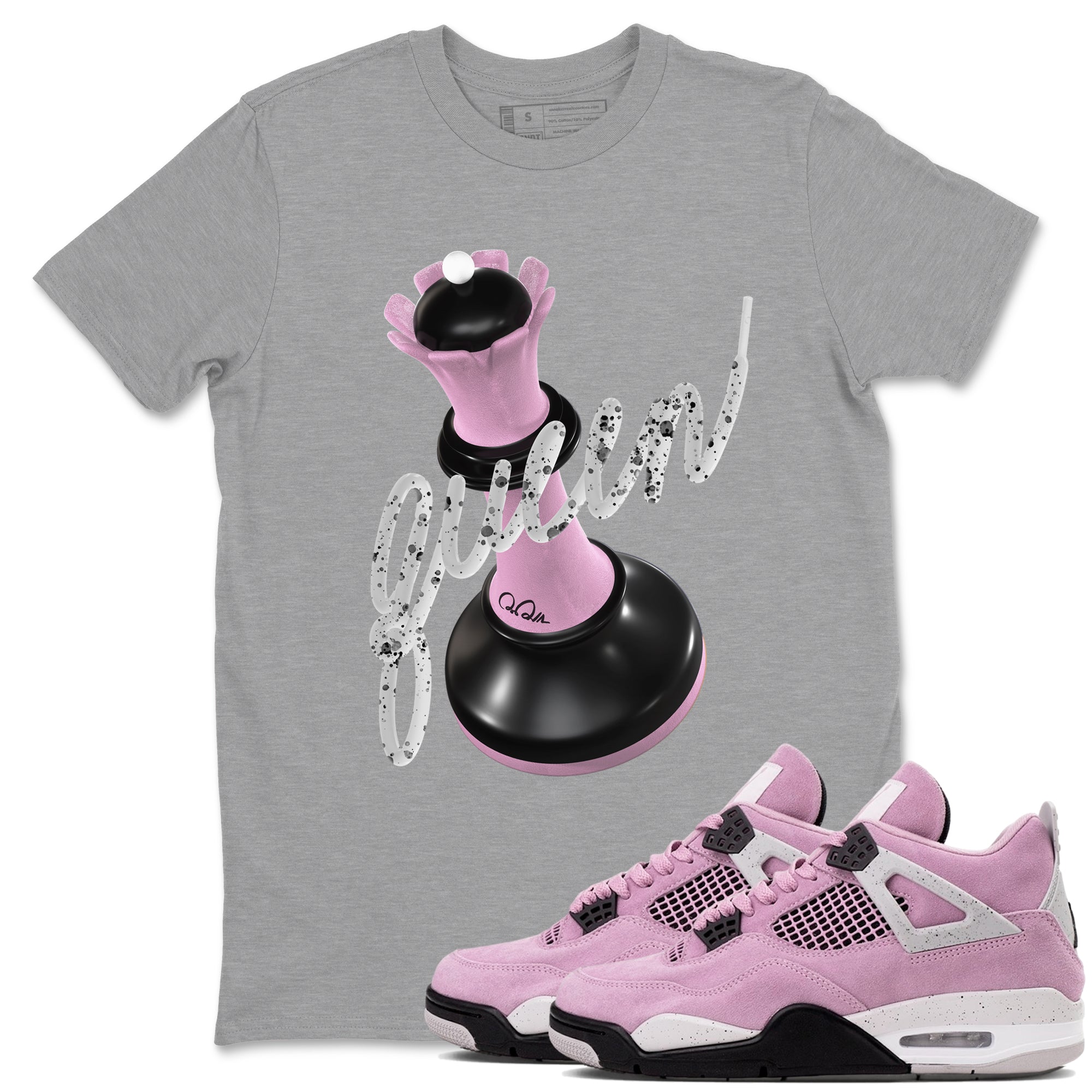 3D Queen Sneaker Tees - Air Jordan 4 Orchid