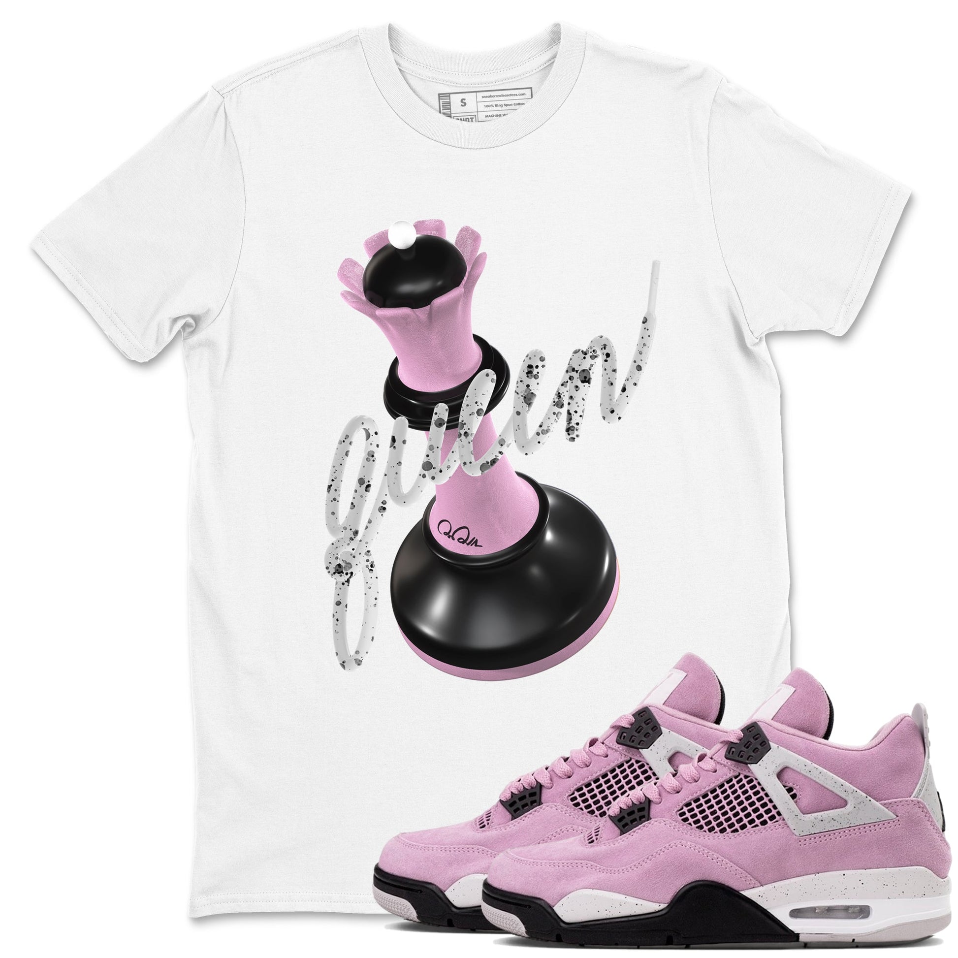 3D Queen Sneaker Tees - Air Jordan 4 Orchid