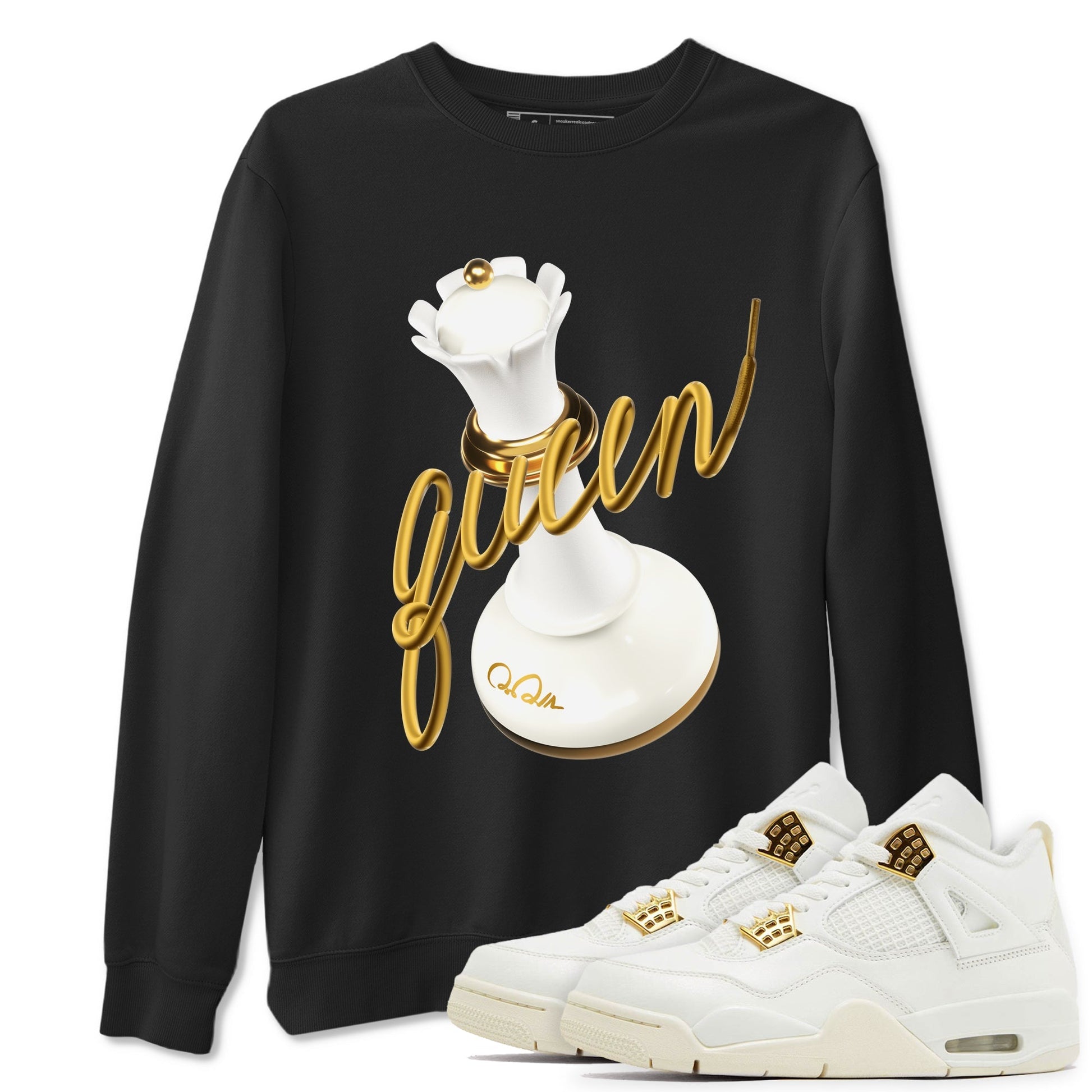 3D Queen Sneaker Tees - Air Jordan 4 Sail 2024