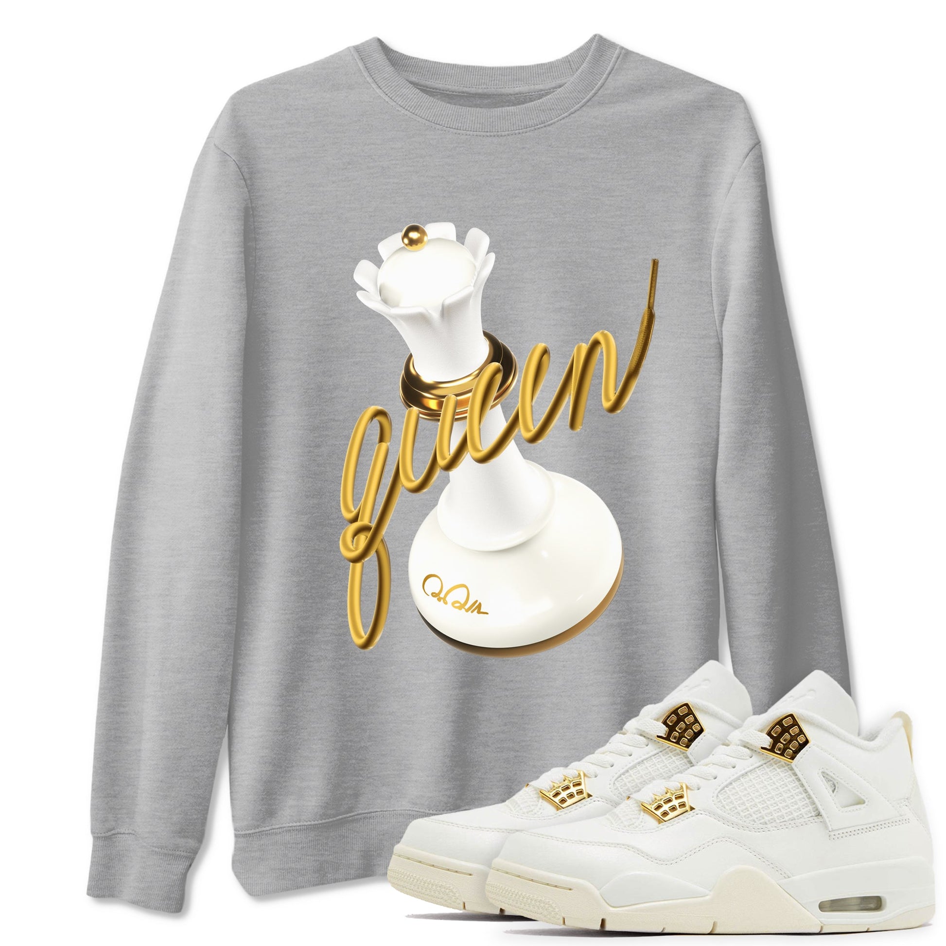 3D Queen Sneaker Tees - Air Jordan 4 Sail 2024