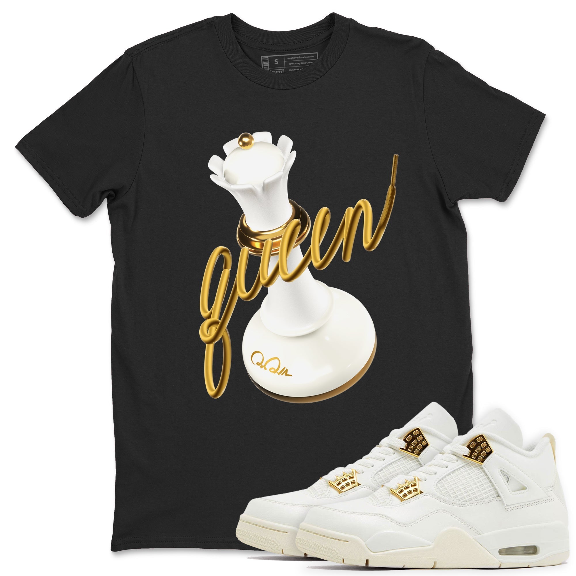 3D Queen Sneaker Tees - Air Jordan 4 Sail 2024