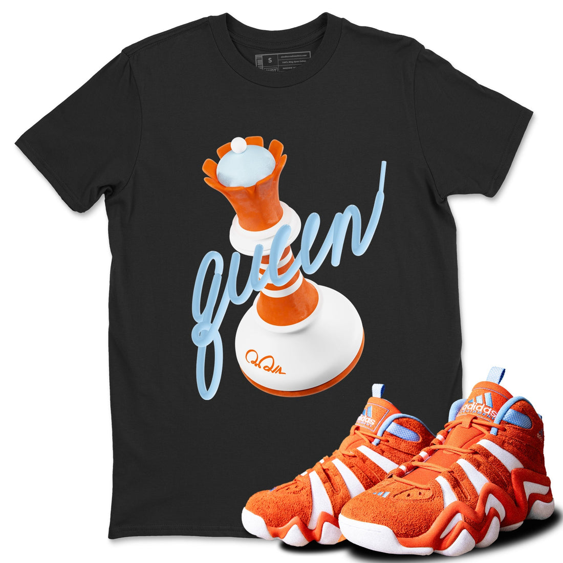 3D Queen Sneaker Tee - Crazy 8 Team Orange