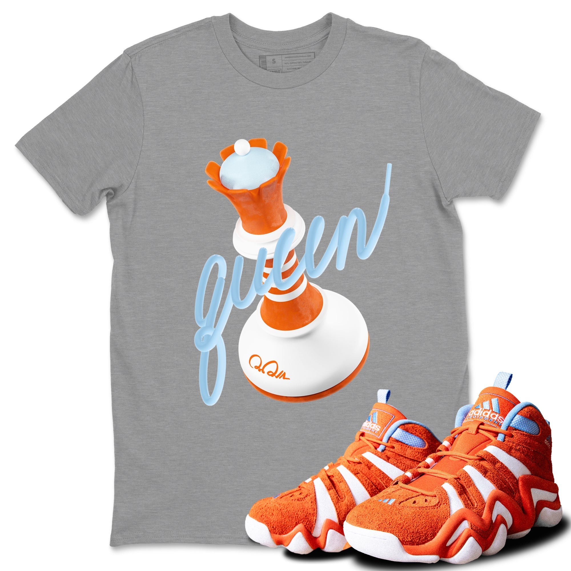 3D Queen Sneaker Tee - Crazy 8 Team Orange