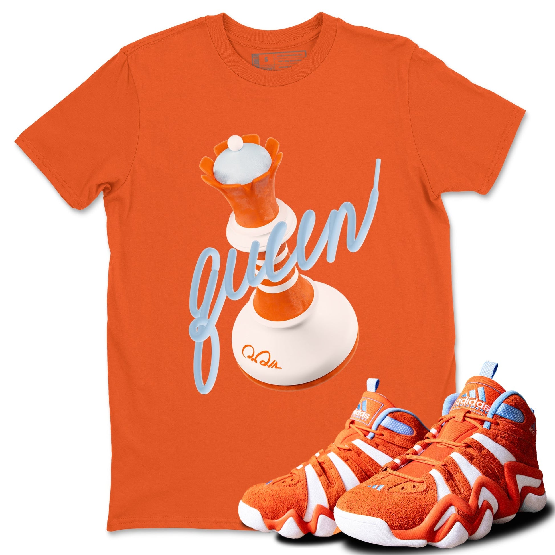 3D Queen Sneaker Tee - Crazy 8 Team Orange