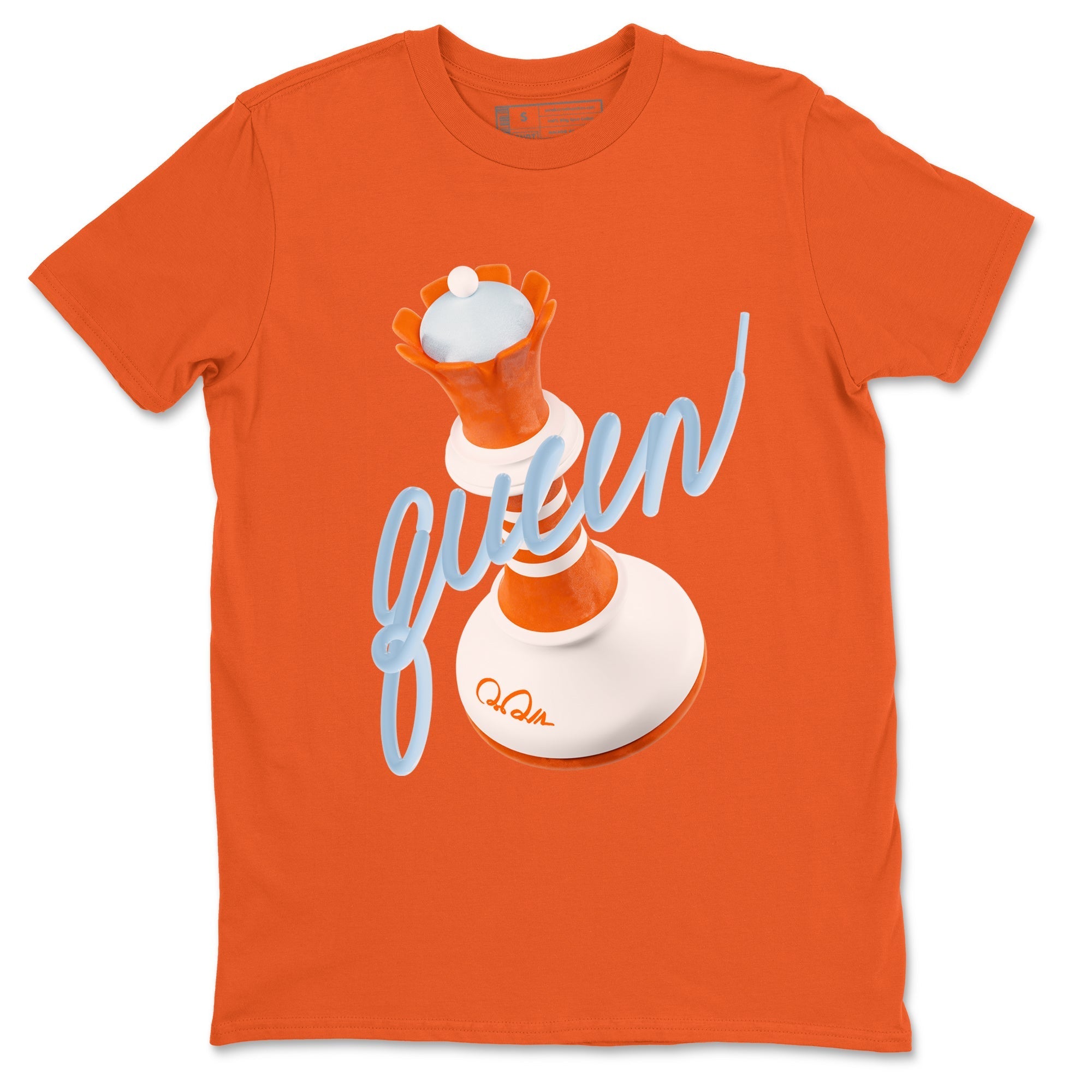 3D Queen Sneaker Tee - Crazy 8 Team Orange