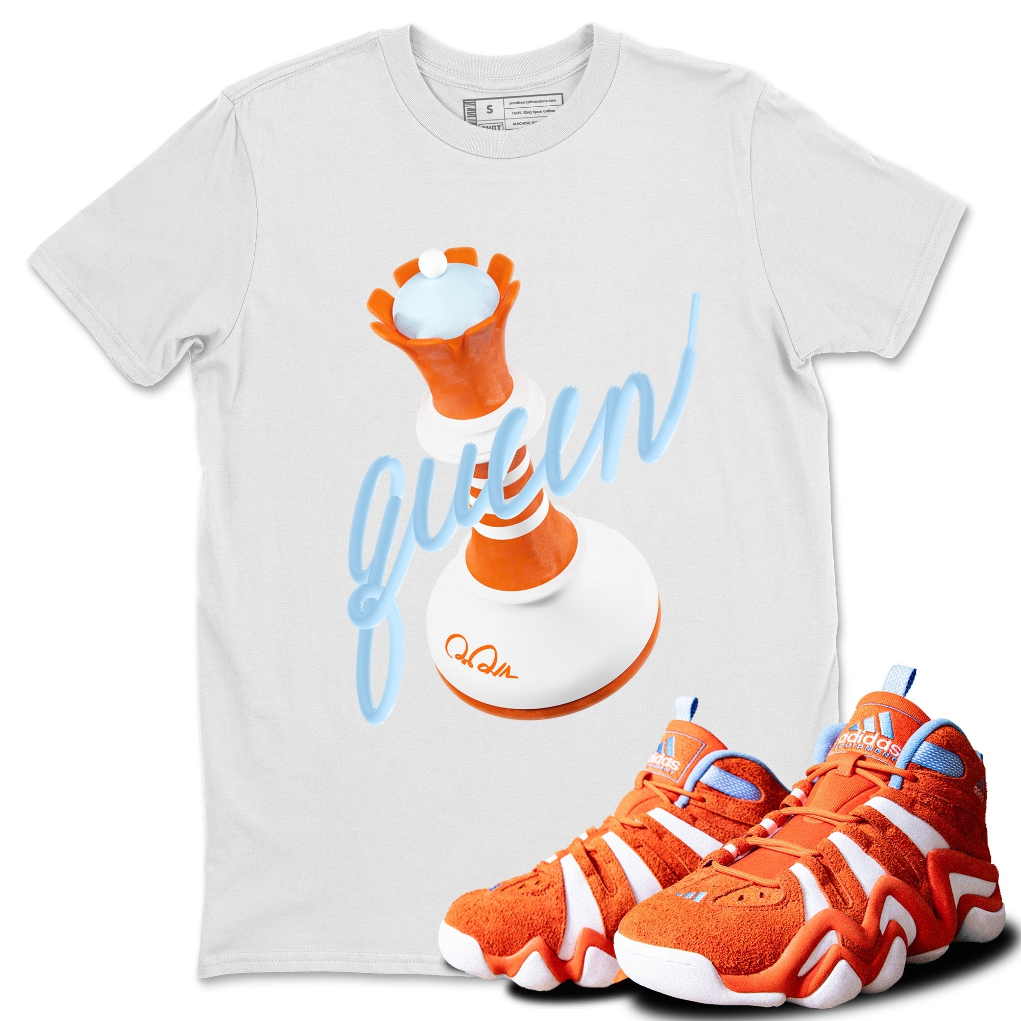 3D Queen Sneaker Tee - Crazy 8 Team Orange