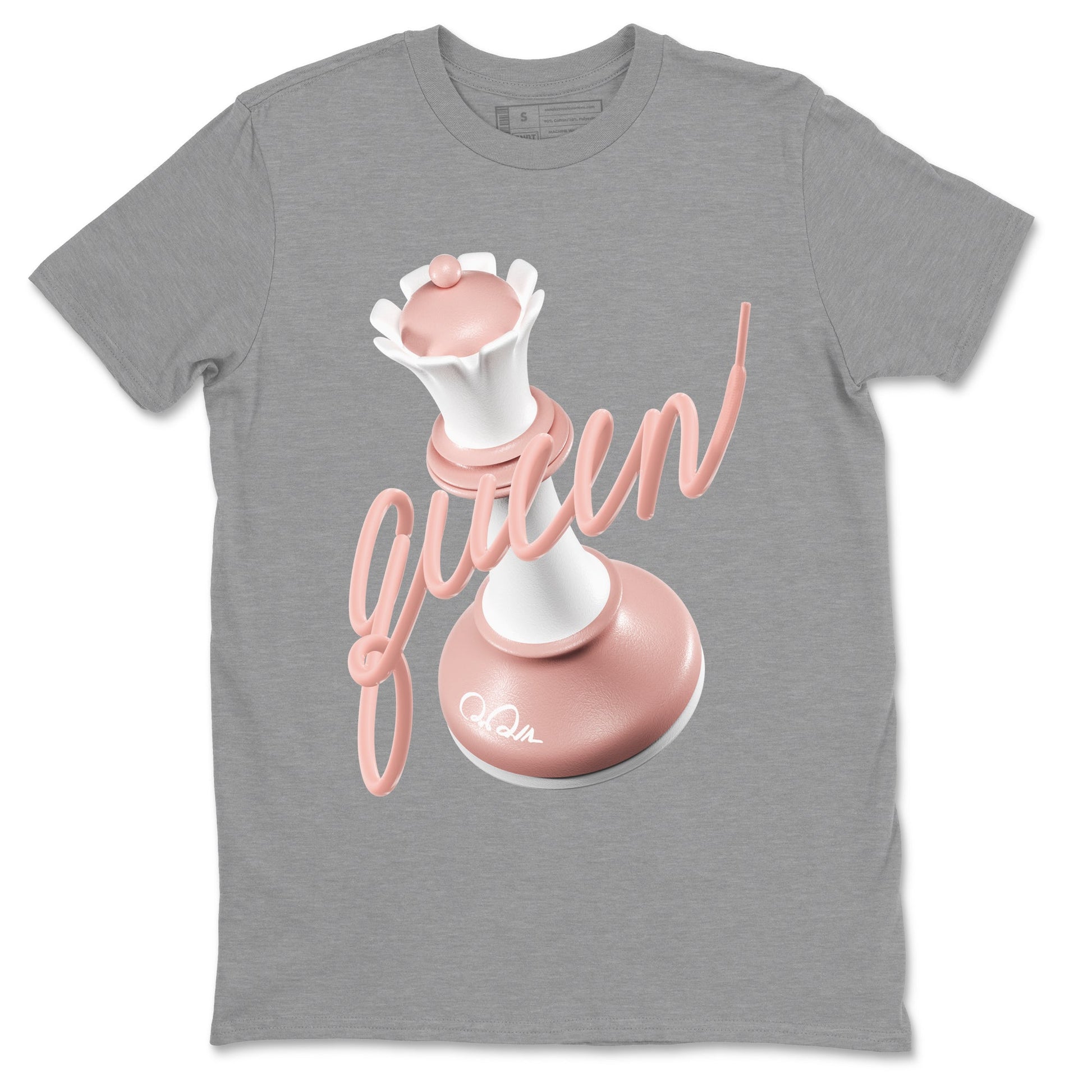3D Queen Sneaker Tee - Dunk Rose Whisper